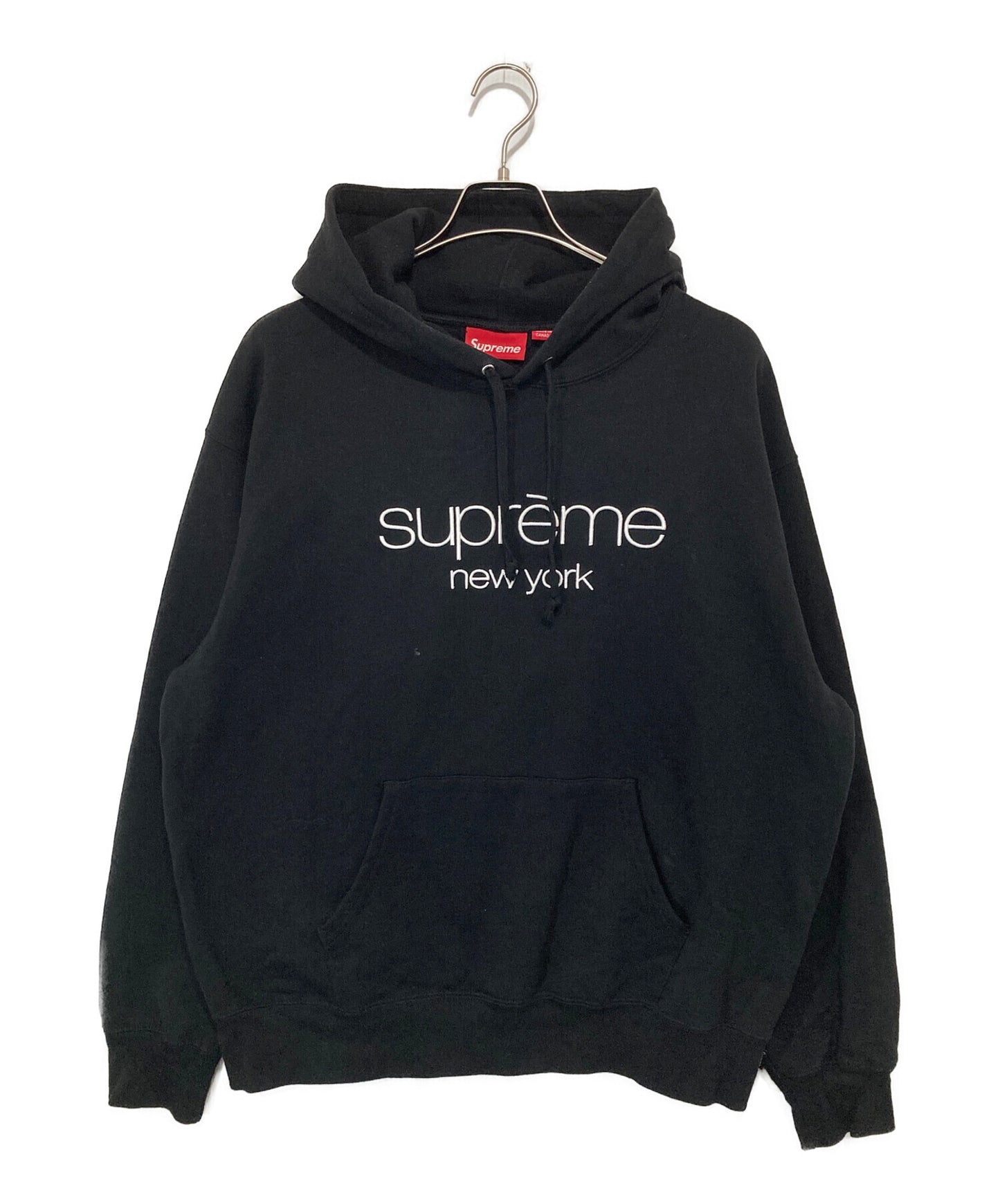 [Pre-owned] SUPREME Classic Logo Hooded Sweatshirt