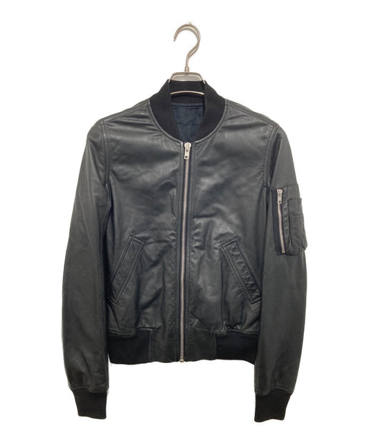 [Pre-owned] RICK OWENS 15SS Zip-Up Leather Jacket, Archive Flight Jacket  RP15S5709