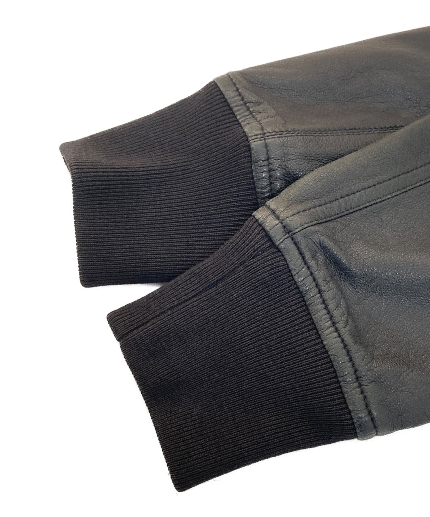 [Pre-owned] RICK OWENS 15SS Zip-Up Leather Jacket, Archive Flight Jacket  RP15S5709