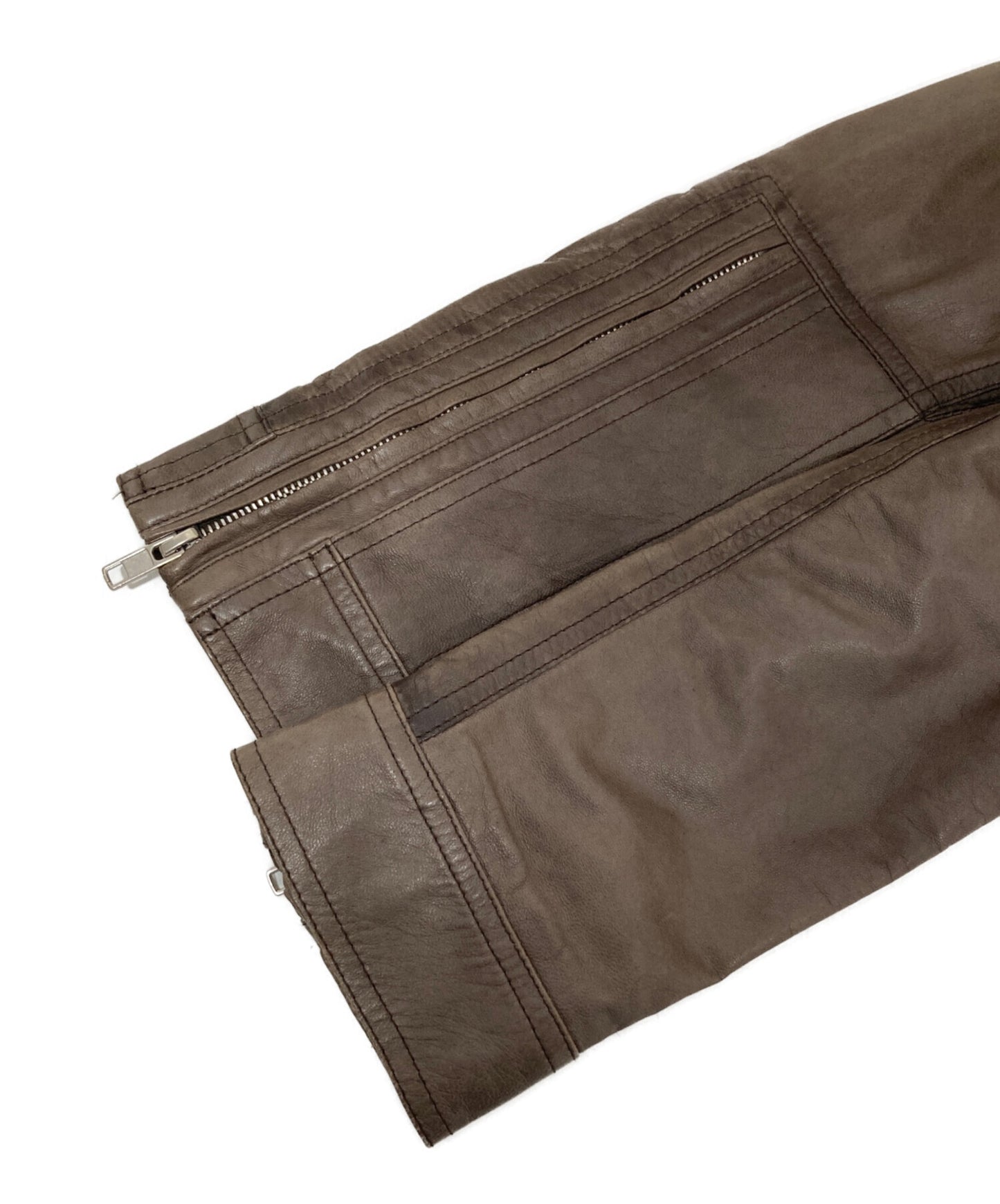 [Pre-owned] RICK OWENS 14SS Multi-Zip Leather Jacket Archive  RU14S1760