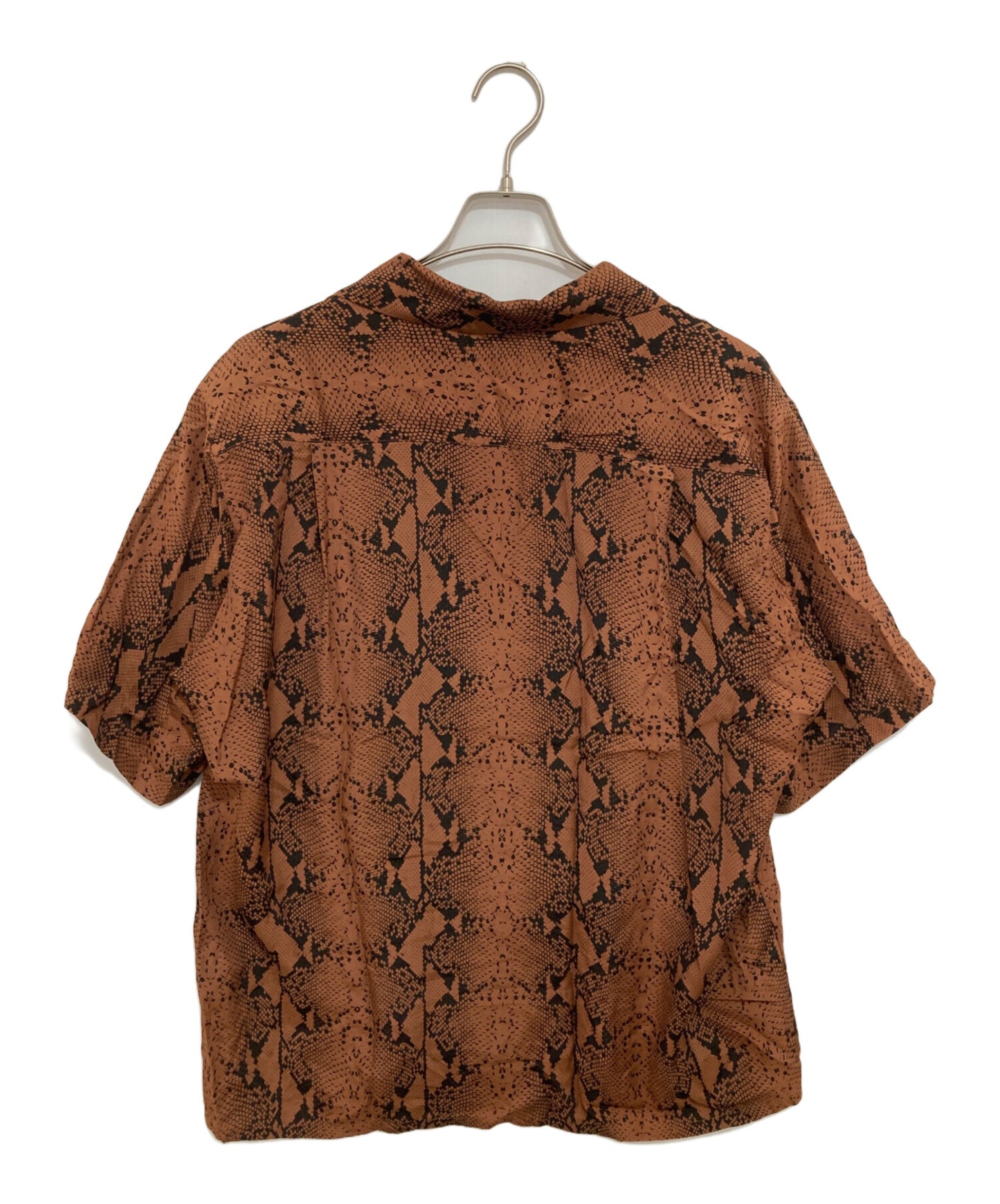 [Pre-owned] WACKO MARIA Python Print HAWAIIAN SHIRT S/S Hawaiian Shirt Hawaiian Open-Collar Shirt