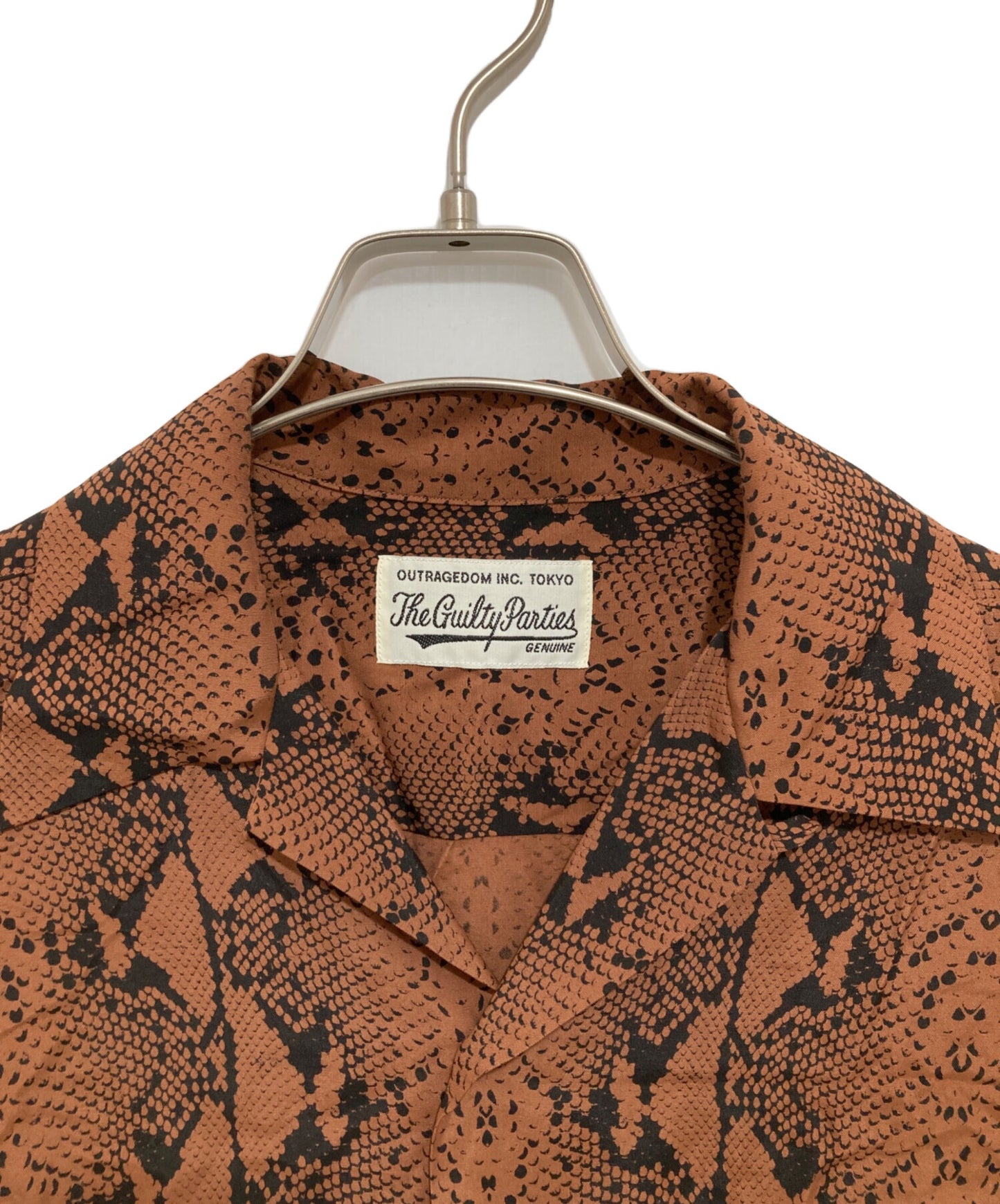 [Pre-owned] WACKO MARIA Python Print HAWAIIAN SHIRT S/S Hawaiian Shirt Hawaiian Open-Collar Shirt