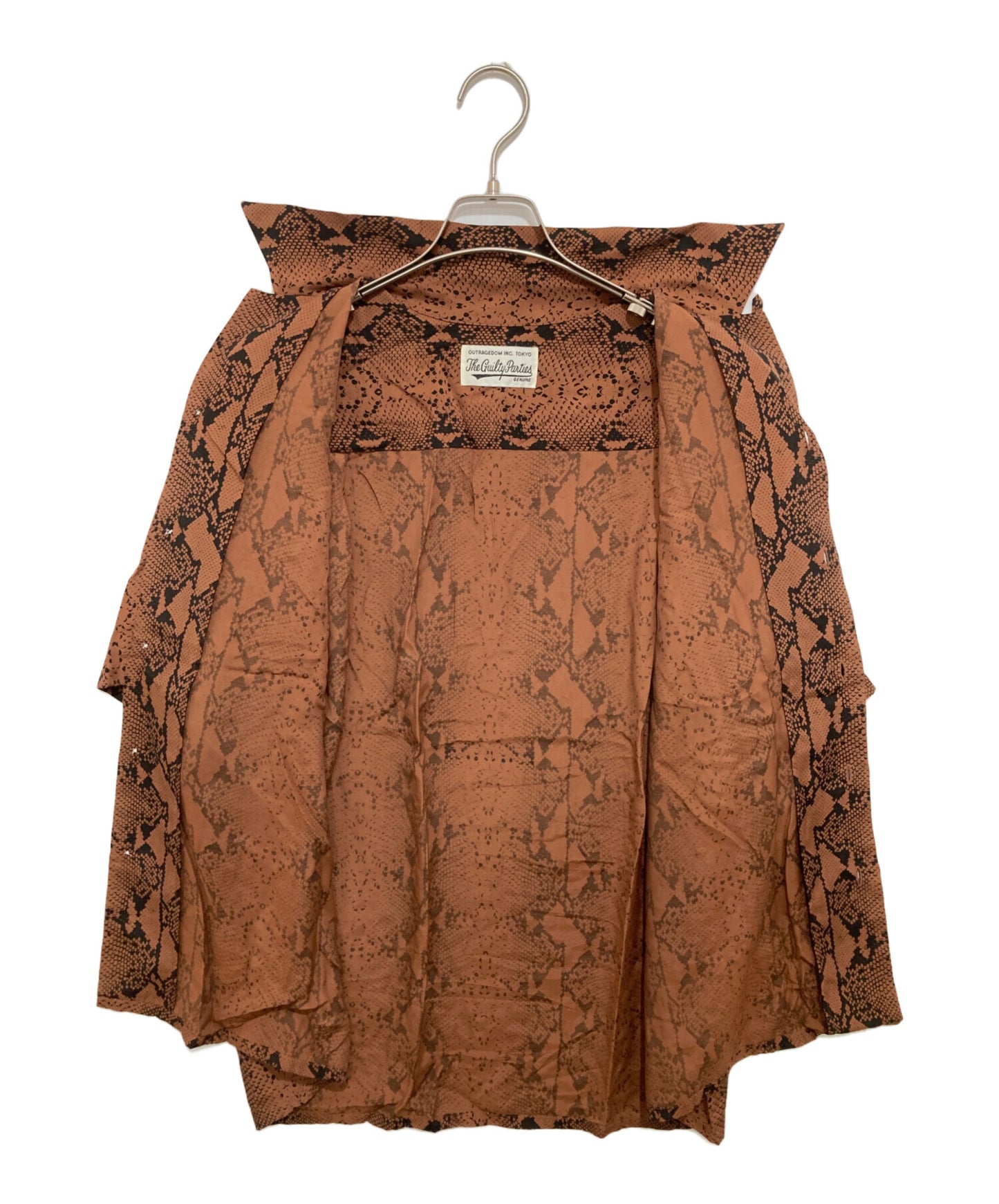 [Pre-owned] WACKO MARIA Python Print HAWAIIAN SHIRT S/S Hawaiian Shirt Hawaiian Open-Collar Shirt