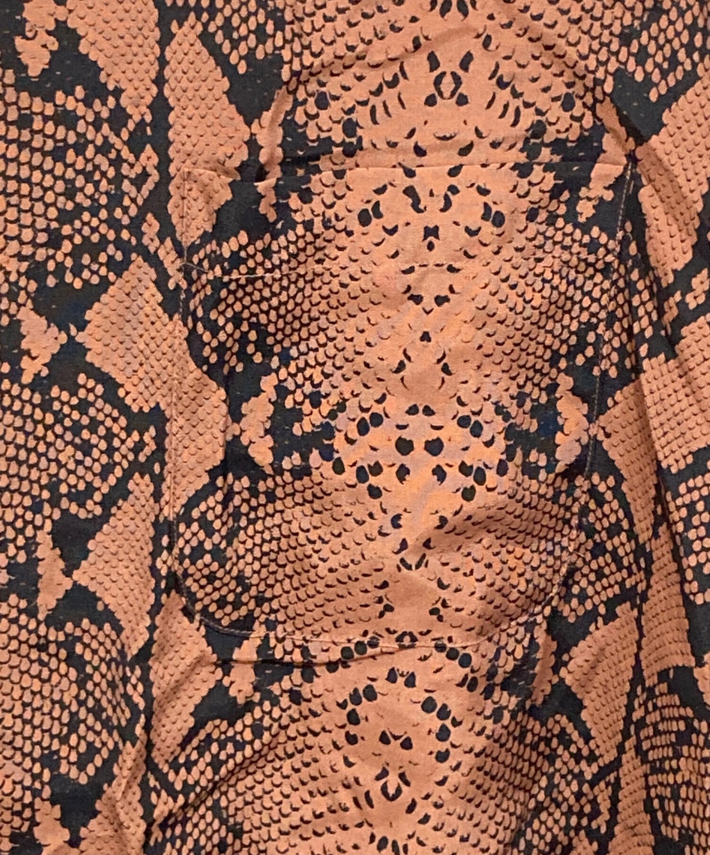 [Pre-owned] WACKO MARIA Python Print HAWAIIAN SHIRT S/S Hawaiian Shirt Hawaiian Open-Collar Shirt