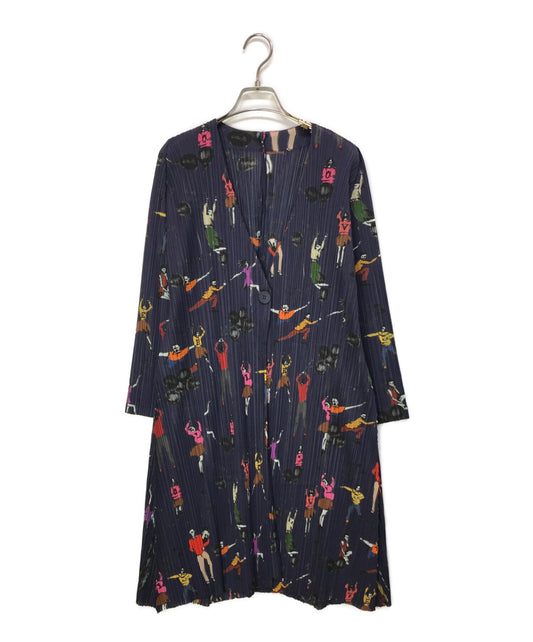 [Pre-owned] PLEATS PLEASE long pleated cardigan PP53-EN681