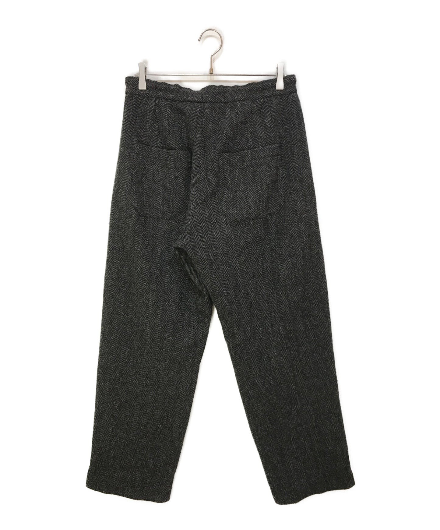 [Pre-owned] Y's Wool herringbone pants with hem zipper YE-P09-107