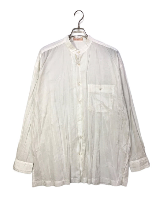 [Pre-owned] ISSEY MIYAKE Pleated band collar shirt ME61-FJ277