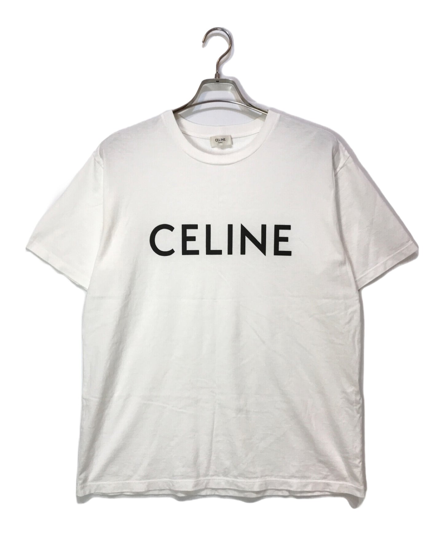 [Pre-owned] CELINE Loose T-shirt with screen print 2X681671Q.01CC