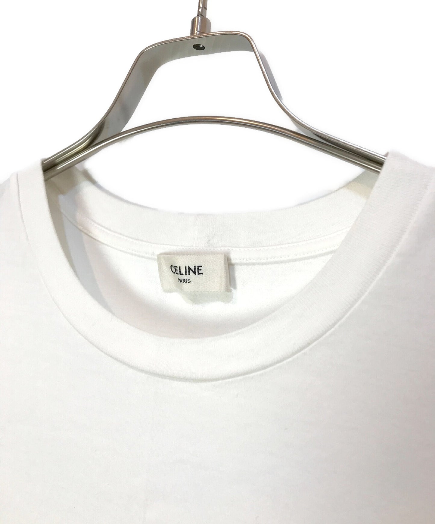 [Pre-owned] CELINE Loose T-shirt with screen print 2X681671Q.01CC