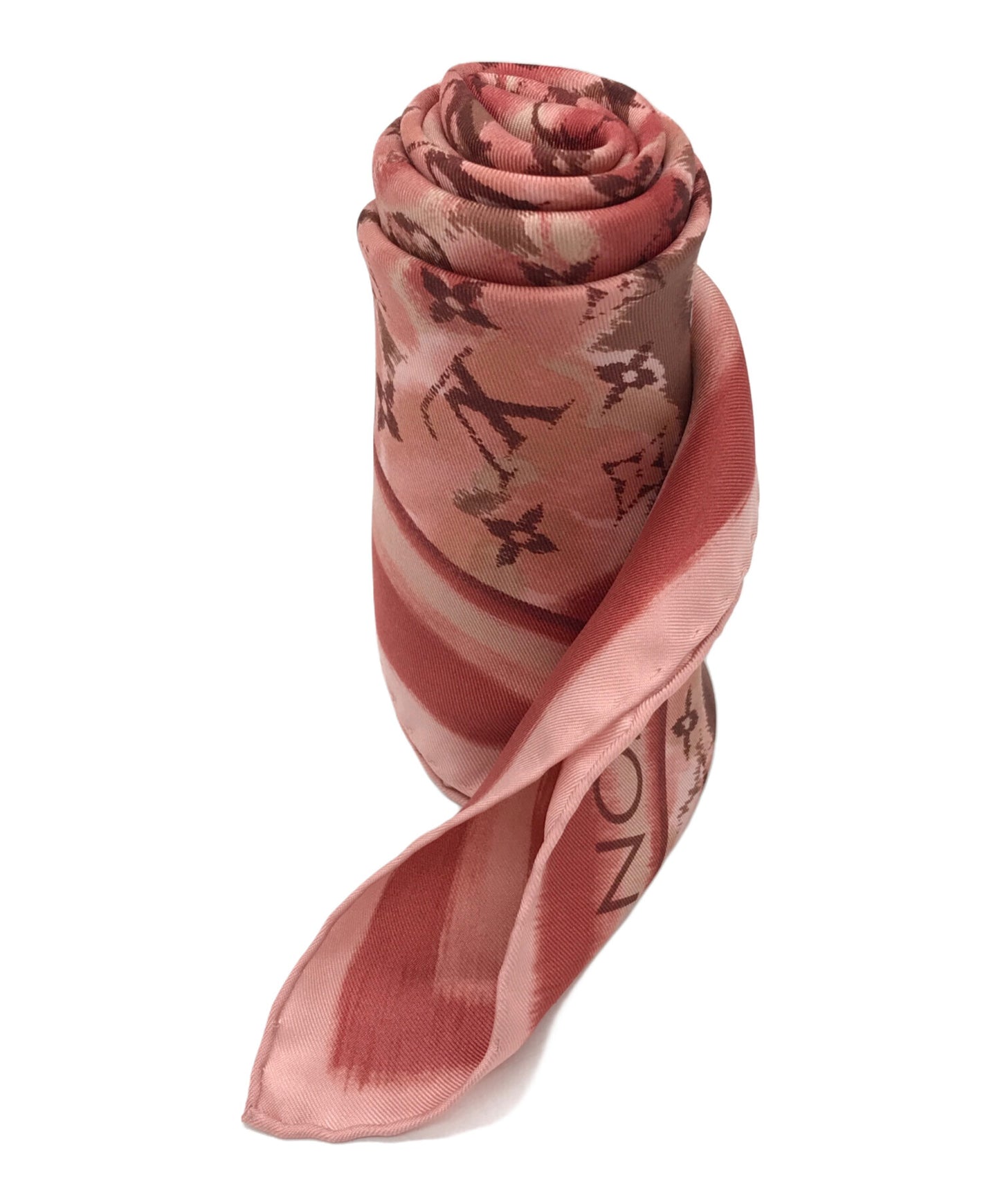 [Pre-owned] LOUIS VUITTON Ikat flower silk scarf