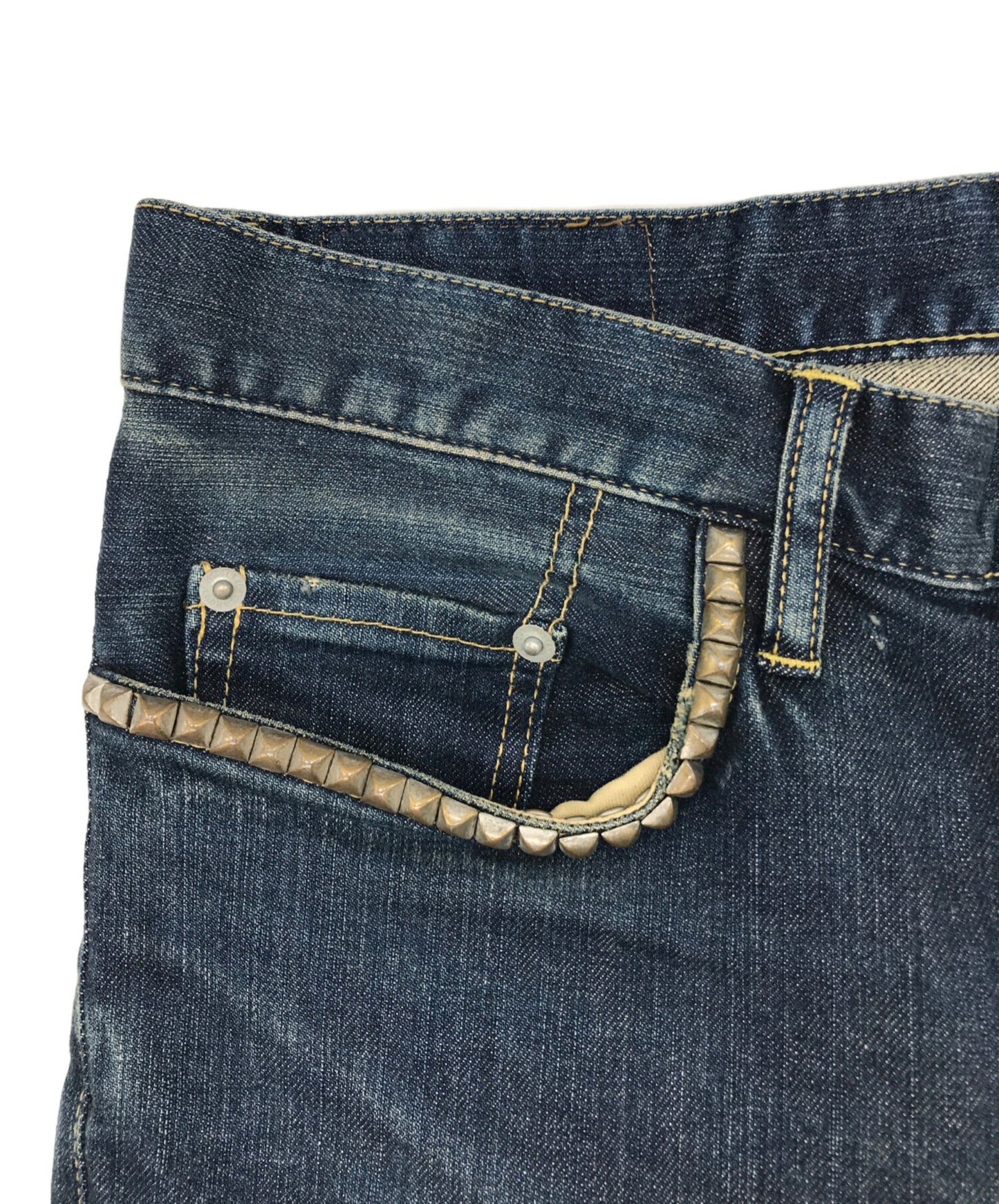 [Pre-owned] Hysteric Glamour Used studded denim pants 0263AP11