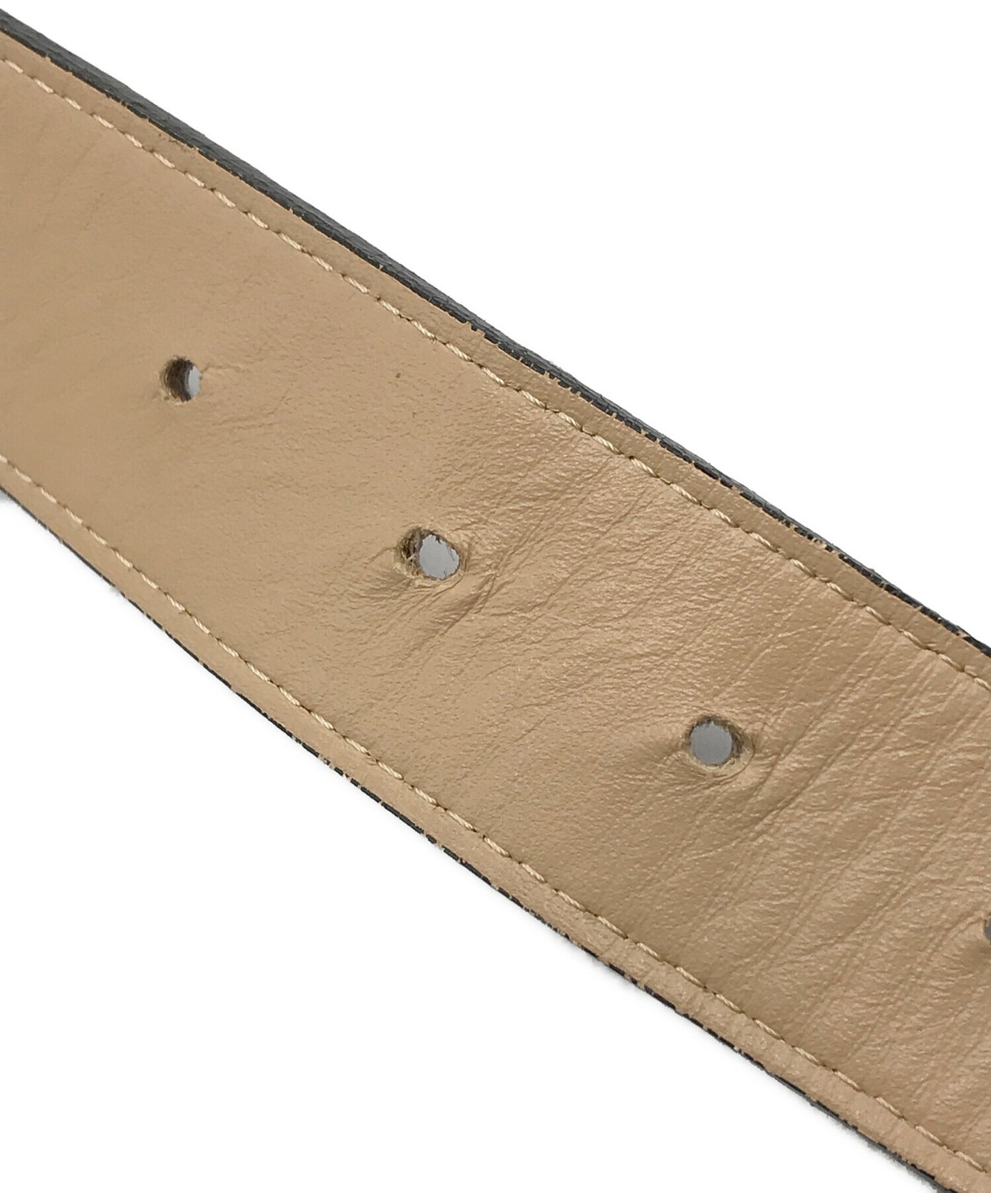 [Pre-owned] WACKO MARIA PYTHON LEATHER BELT WMGP-BL01