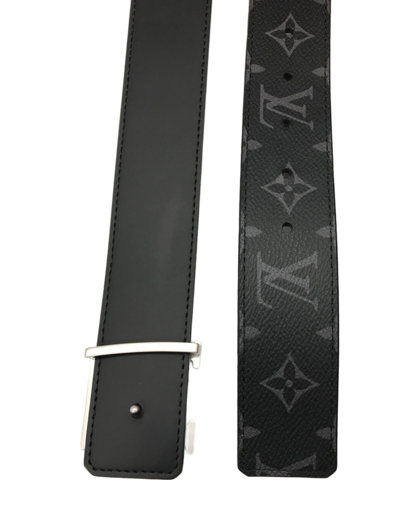 [Pre-owned] LOUIS VUITTON Santure LV initials reversible belt M9043