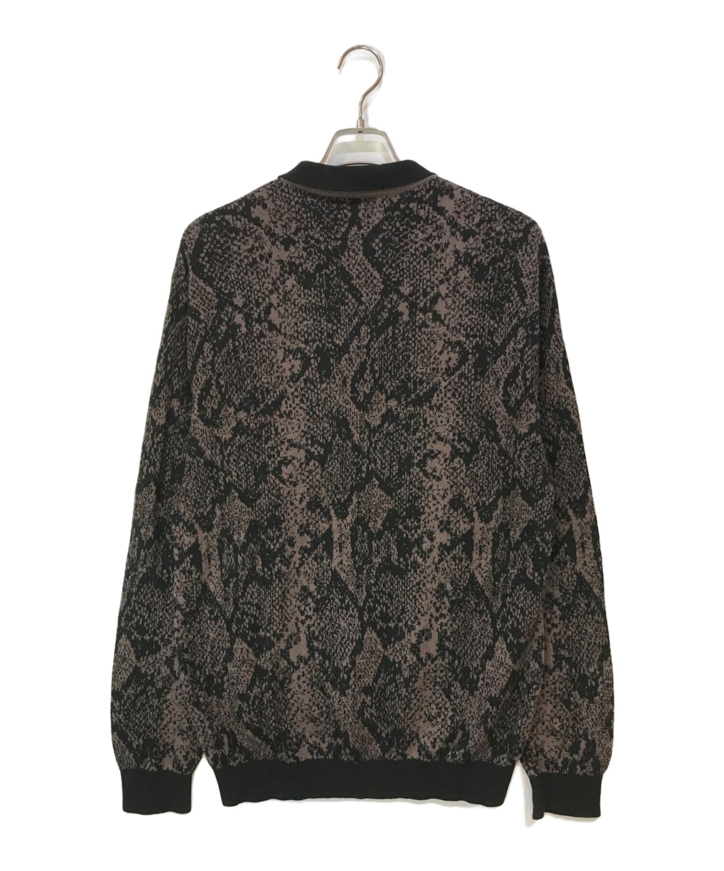 [Pre-owned] WACKO MARIA PYTHON KNIT POLO SHIRT
