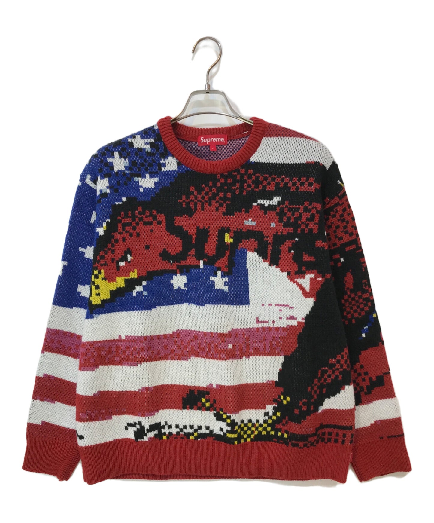 [Pre-owned] SUPREME 21SS DIGITAL FLAG SWEATER Knit