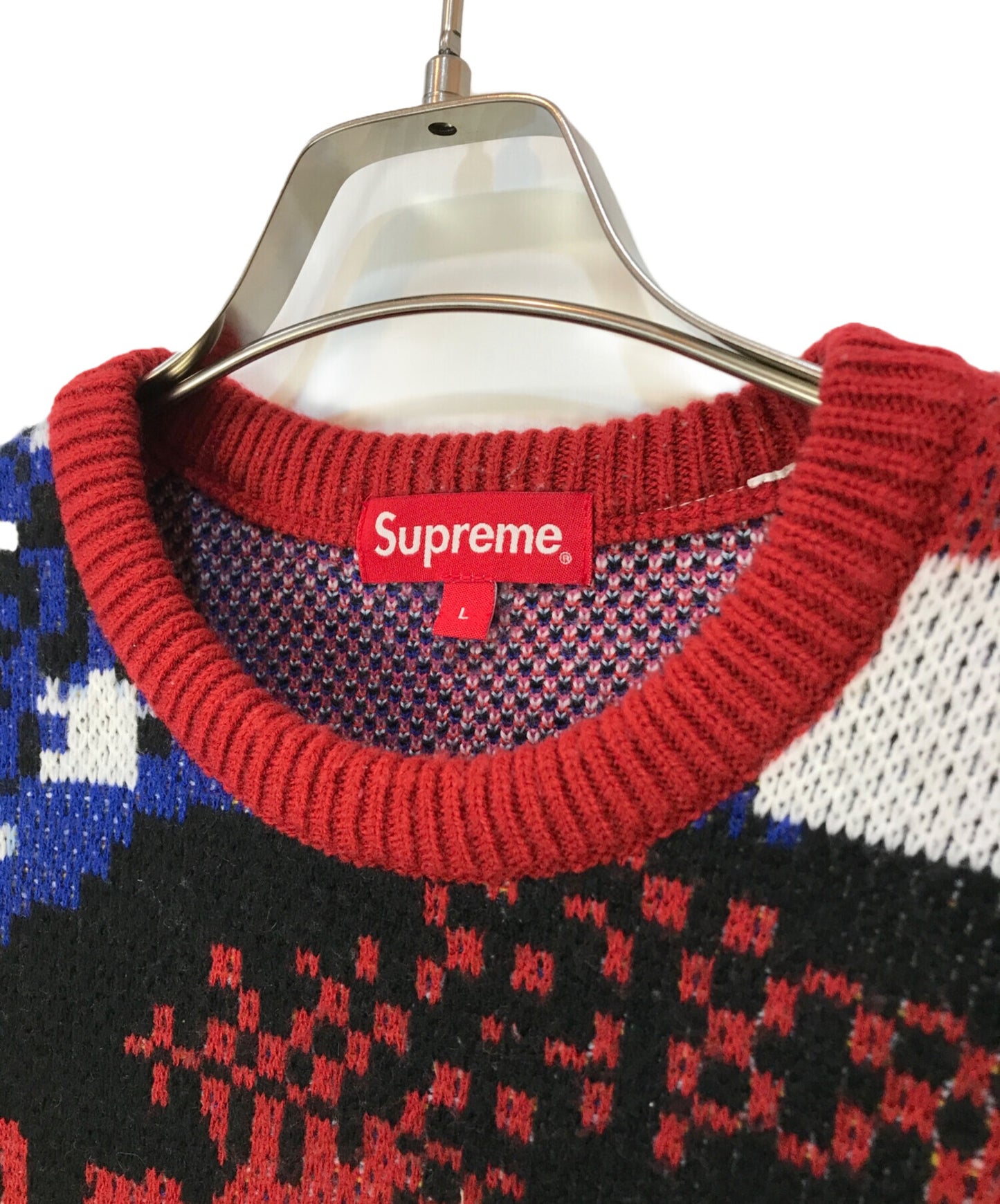 [Pre-owned] SUPREME 21SS DIGITAL FLAG SWEATER Knit