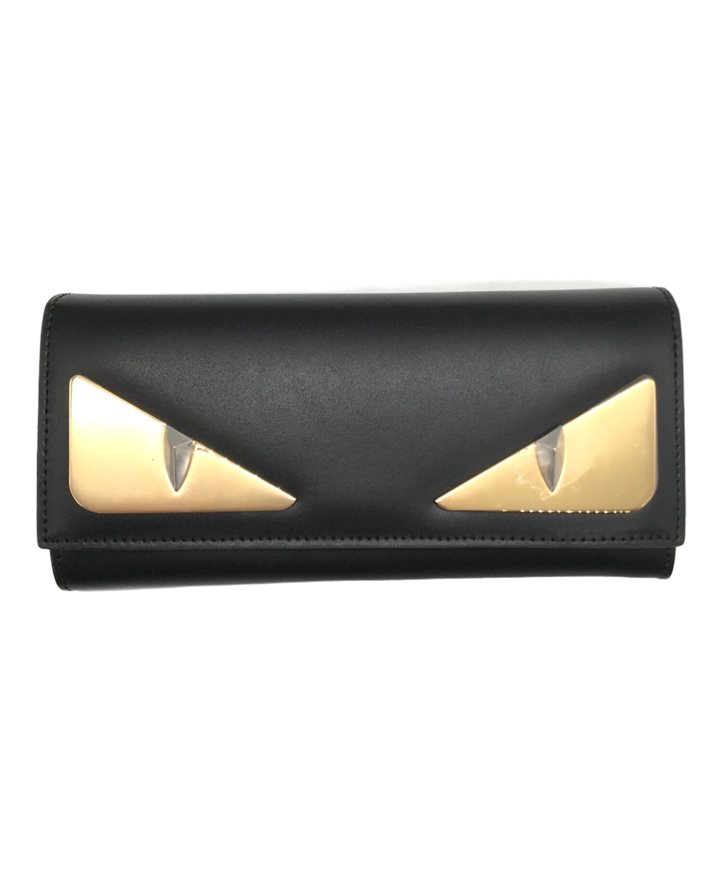 [Pre-owned] FENDI Bug's Eye Monster Flap Type Continental Wallet Long Wallet 8M0251/3IF