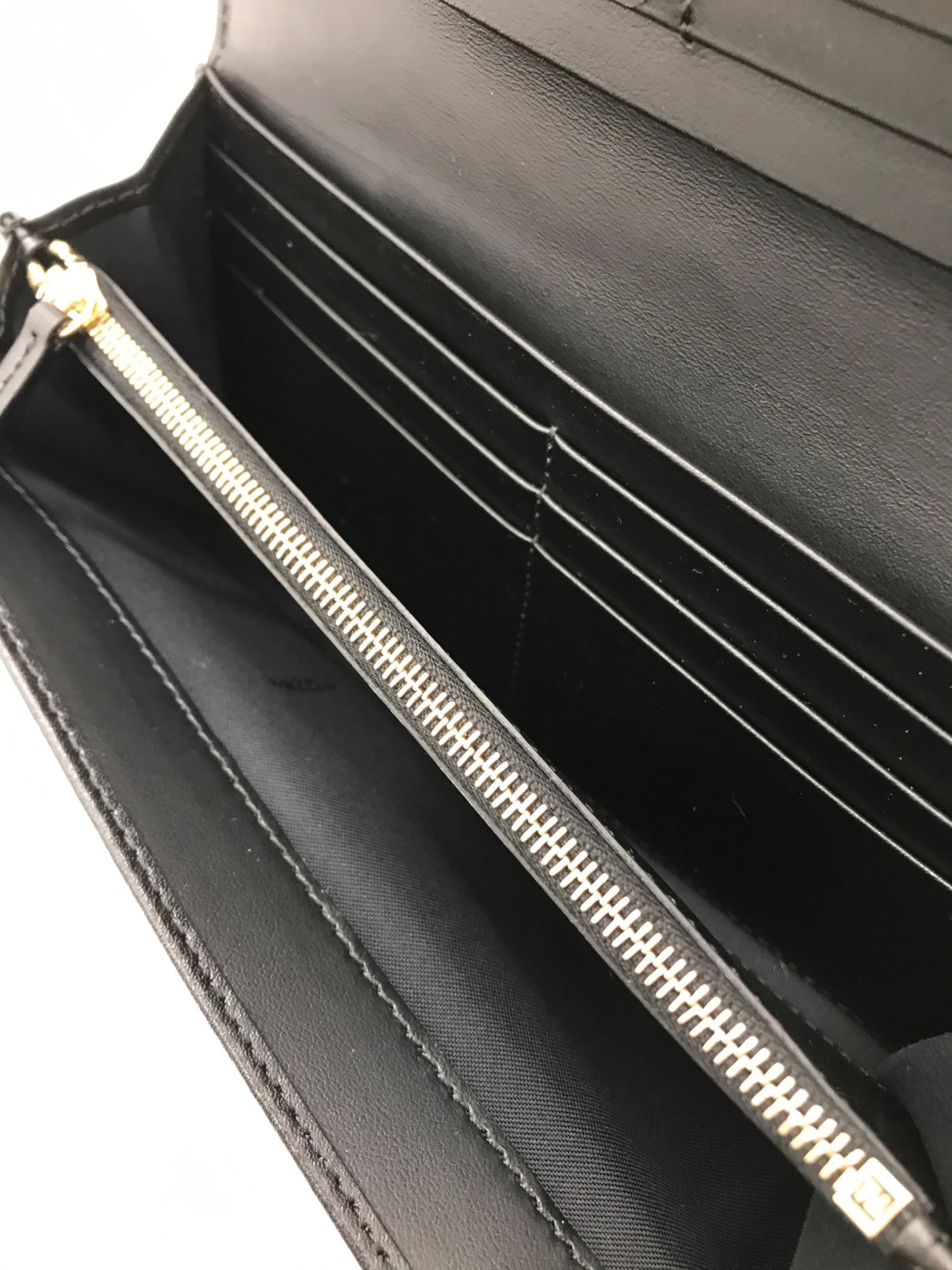 [Pre-owned] FENDI Bug's Eye Monster Flap Type Continental Wallet Long Wallet 8M0251/3IF