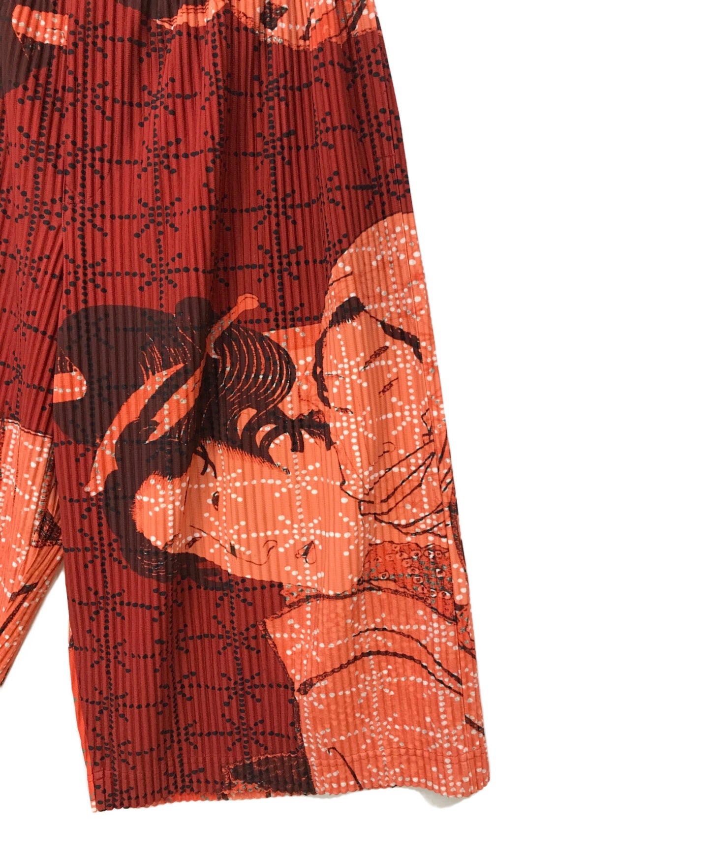 [Pre-owned] HOMME PLISSE ISSEY MIYAKE Shunga transfer pleated pants HP71JF179