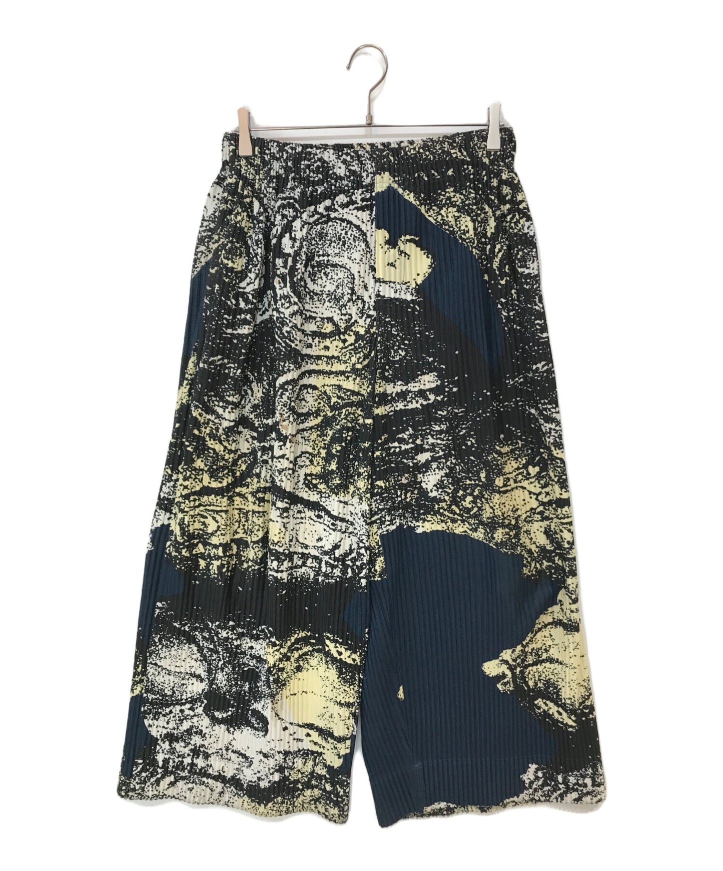 [Pre-owned] HOMME PLISSE ISSEY MIYAKE pleated pants with a full pattern HP81JF162