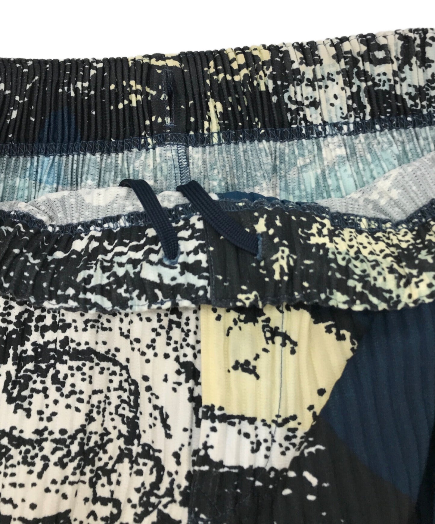 [Pre-owned] HOMME PLISSE ISSEY MIYAKE pleated pants with a full pattern HP81JF162