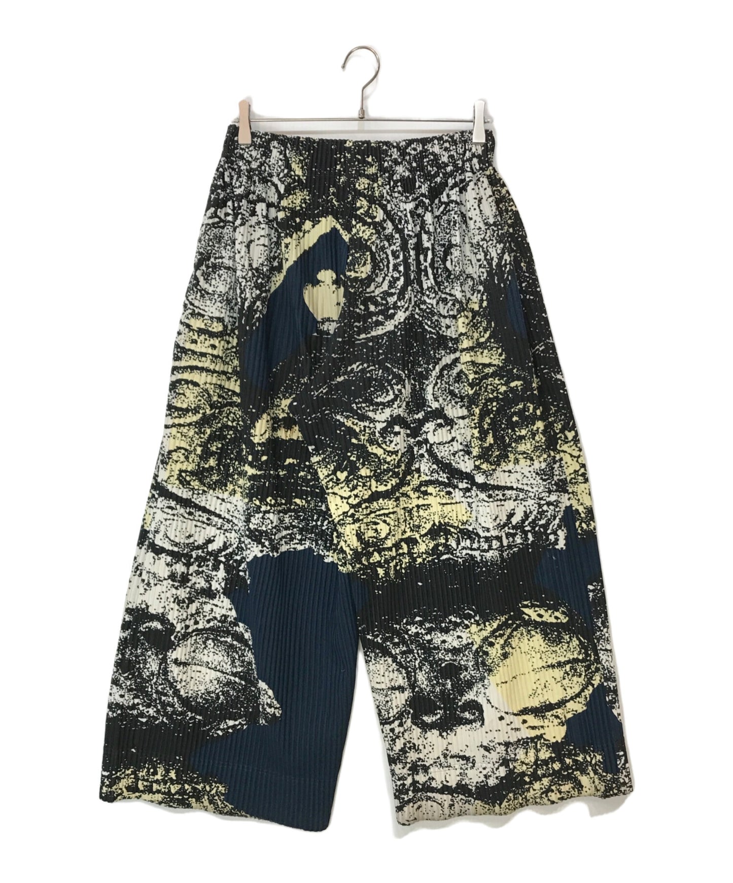 [Pre-owned] HOMME PLISSE ISSEY MIYAKE pleated pants with a full pattern HP81JF162