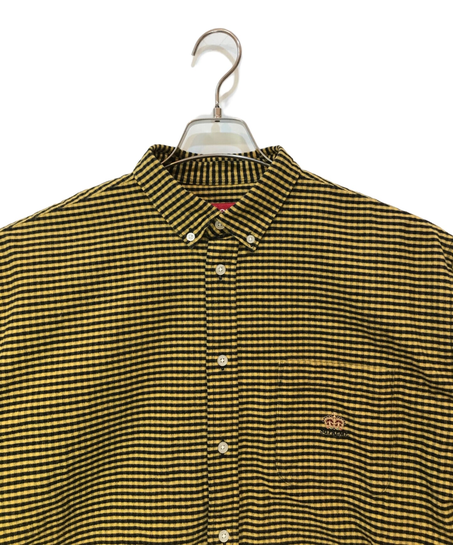 [Pre-owned] SUPREME 24SS Loose Fit Flannel Oxford Shirt