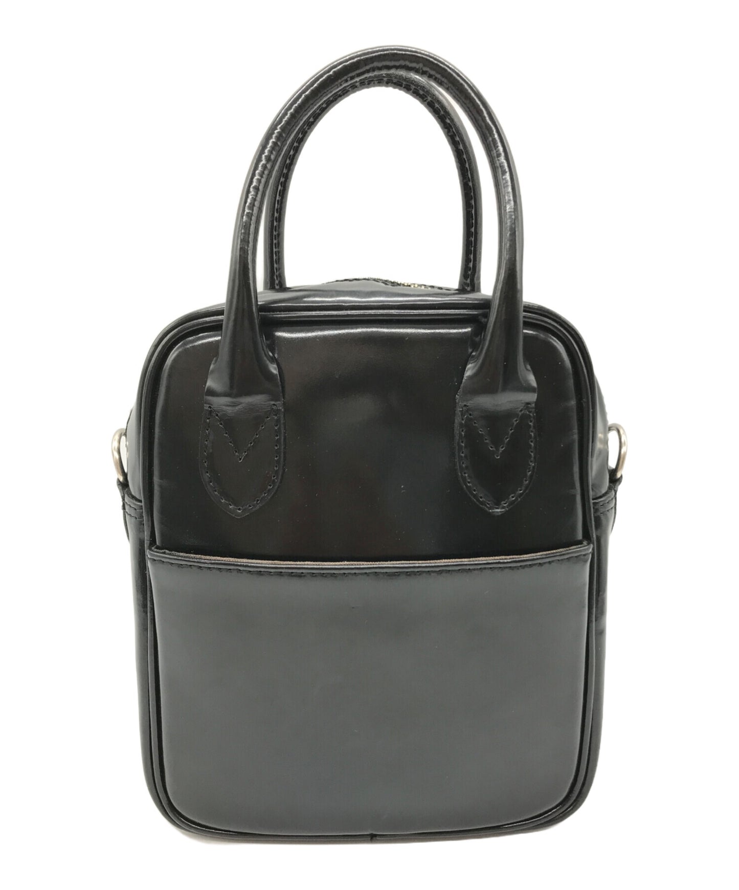 [Pre-owned] COMME des GARCONS Patent leather 2-way mini handbag KZ-K 262