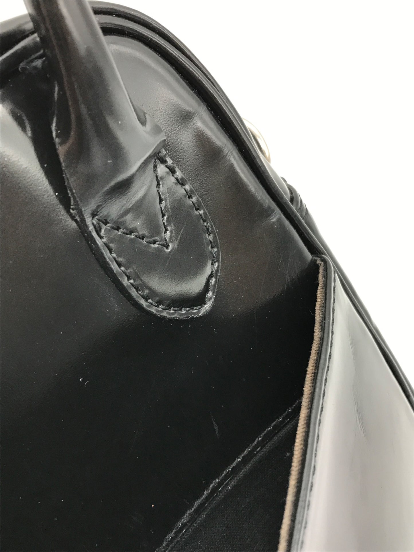[Pre-owned] COMME des GARCONS Patent leather 2-way mini handbag KZ-K 262