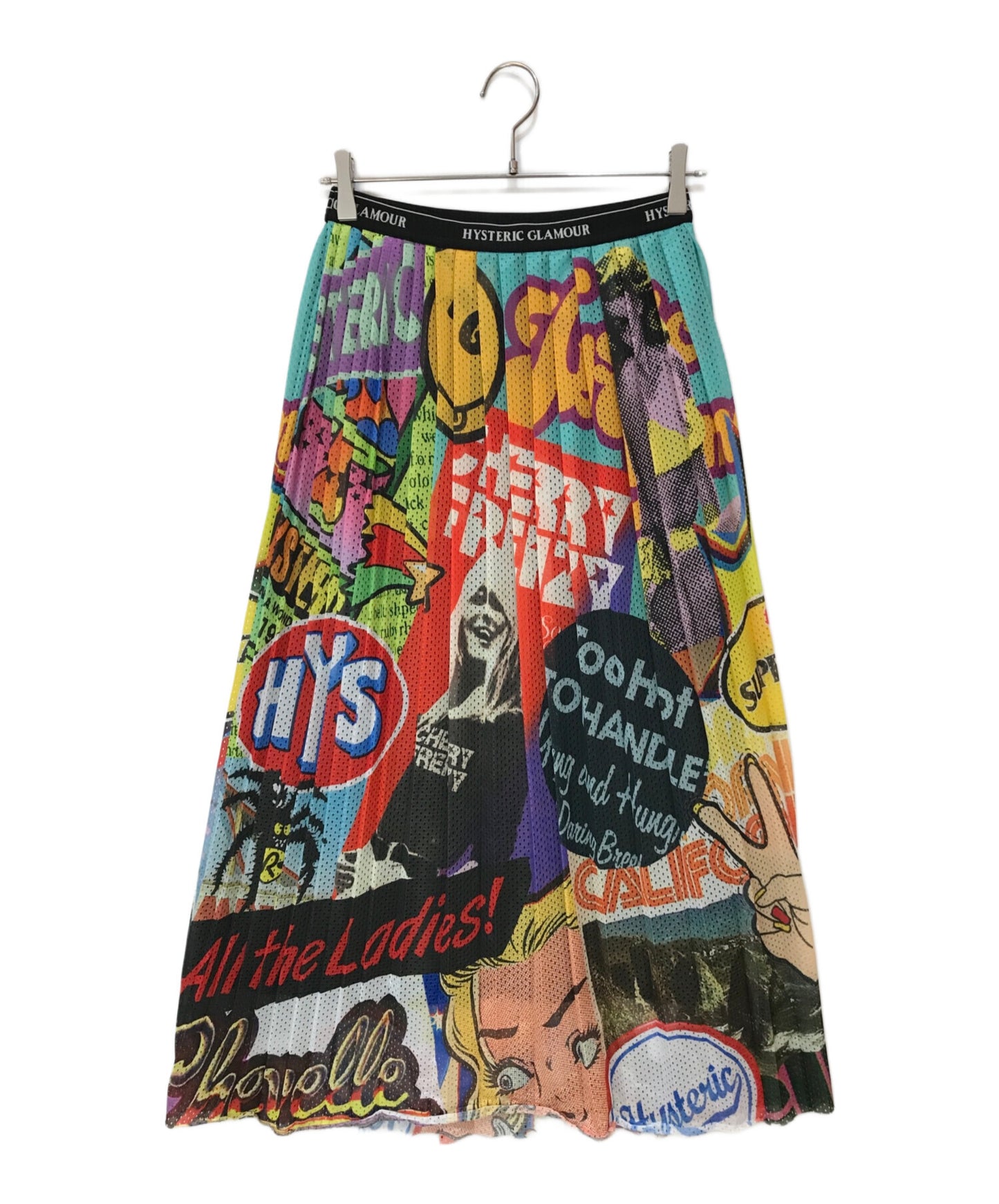 [Pre-owned] Hysteric Glamour SUMMER OF 70s Pattern Random Pleats Skirt 01202NK01