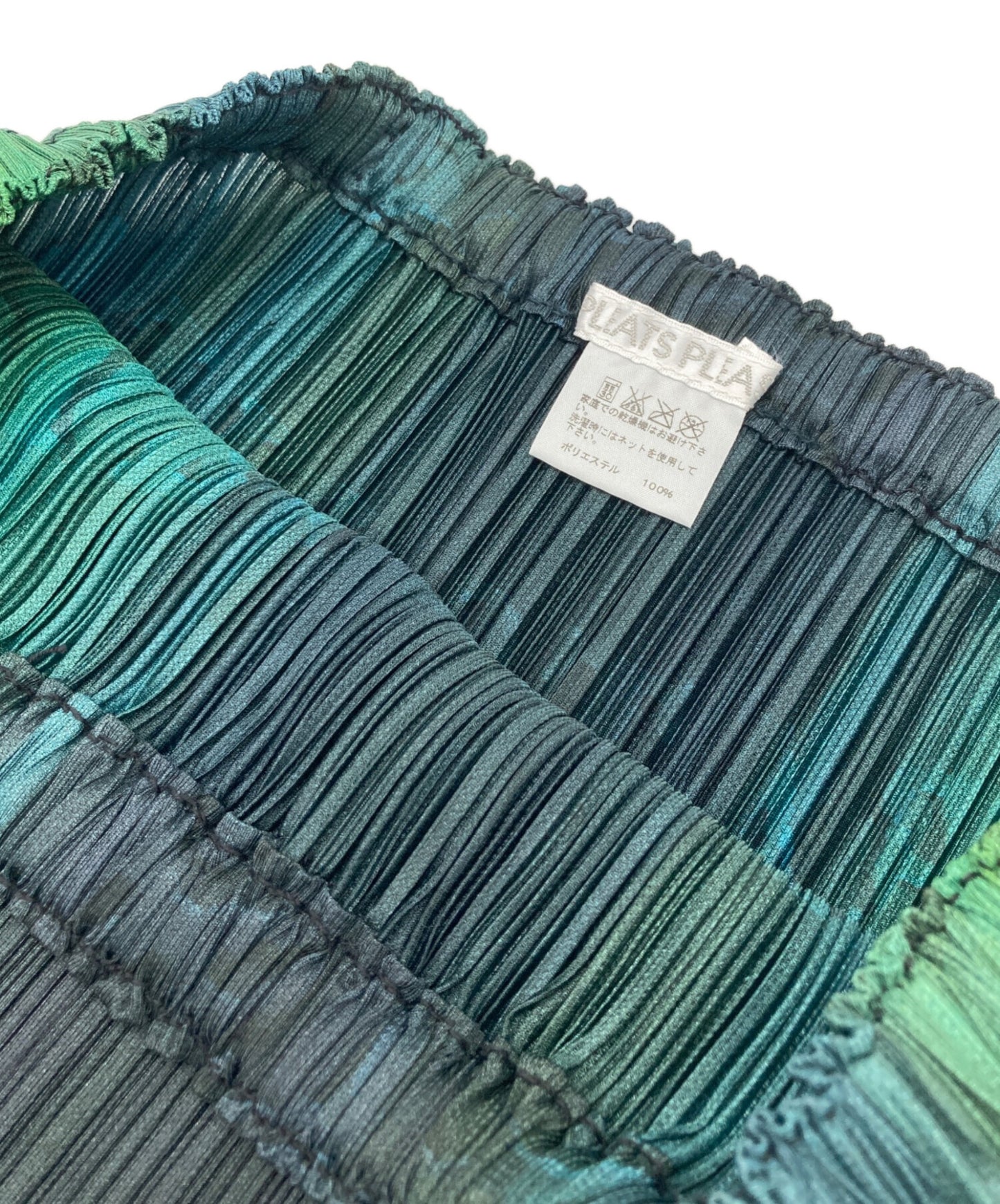 [Pre-owned] PLEATS PLEASE Pleated skirt with champagne bottle pattern PP83-JG672