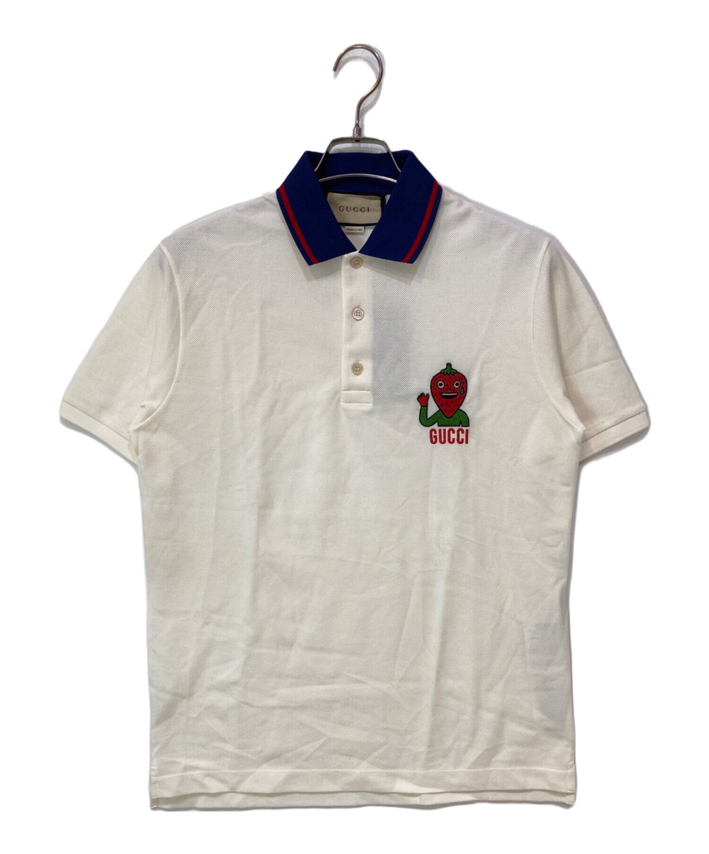 [Pre-owned] GUCCI 23SS Strawberry Patch Polo Shirt 700272 XJEMU