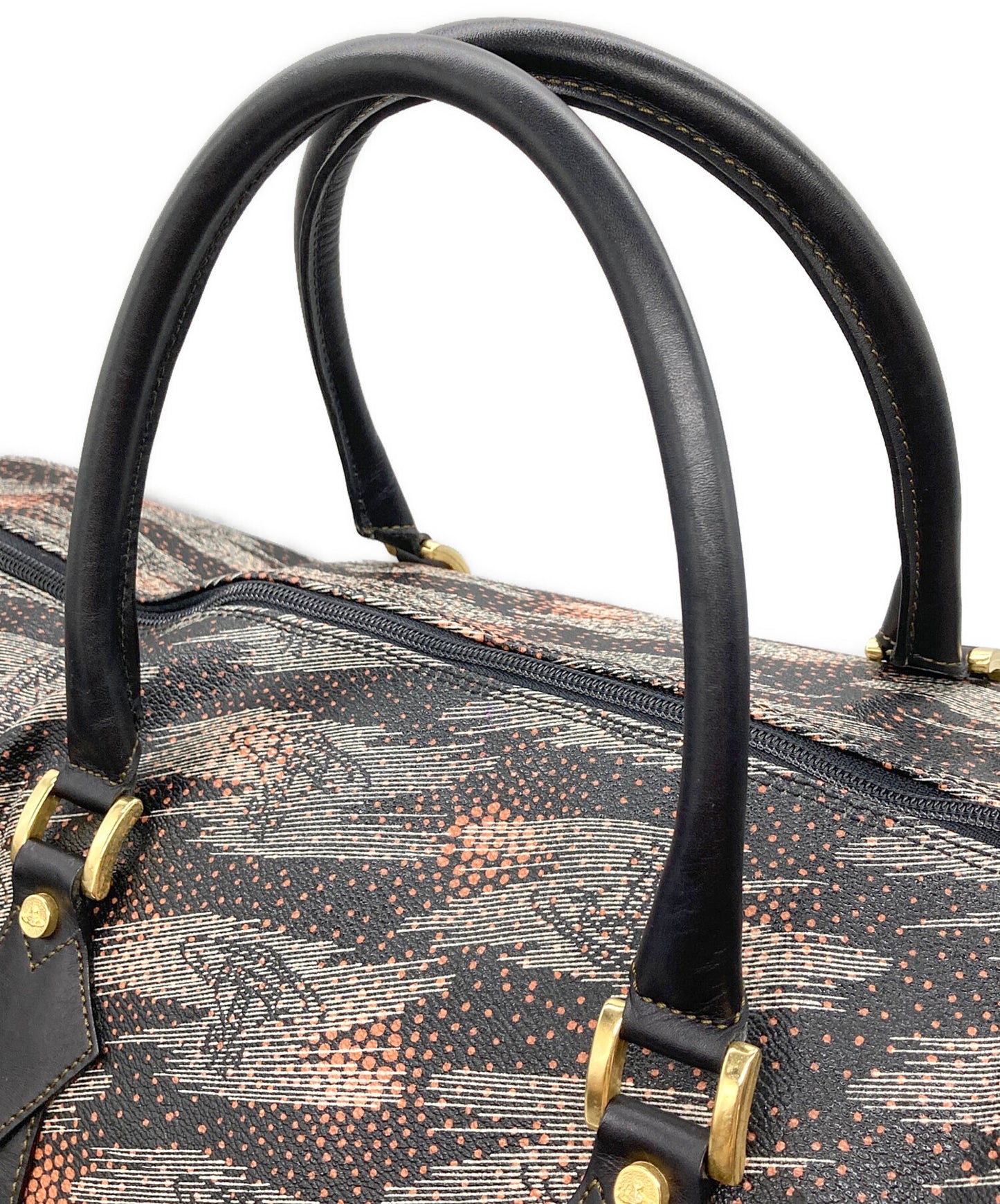 [Pre-owned] Vivienne Westwood Orb Graphic Boston Bag