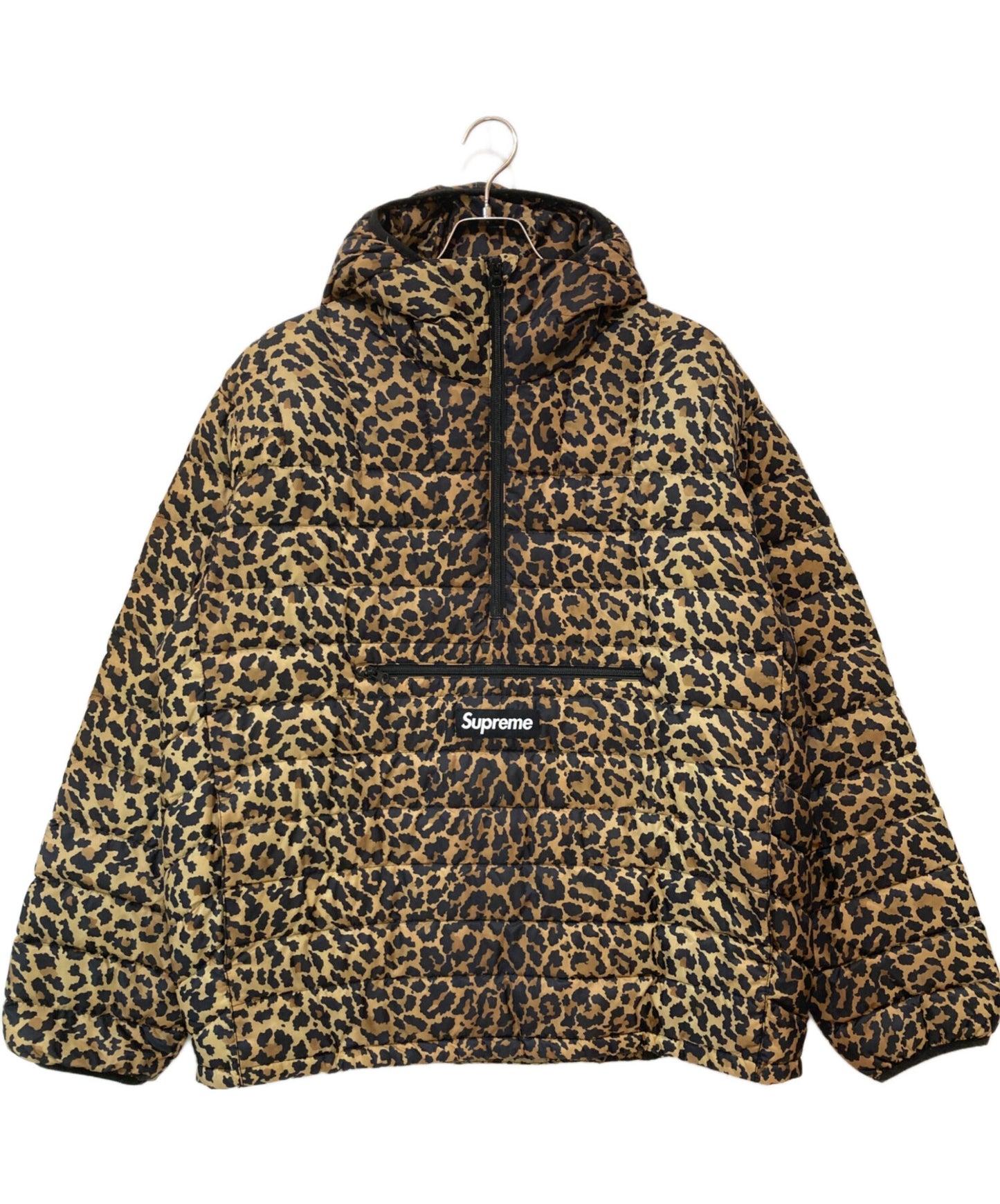 [Pre-owned] SUPREME 21FW Micro Down Half Zip Hooded Pullover