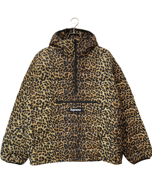 [Pre-owned] SUPREME 21FW Micro Down Half Zip Hooded Pullover