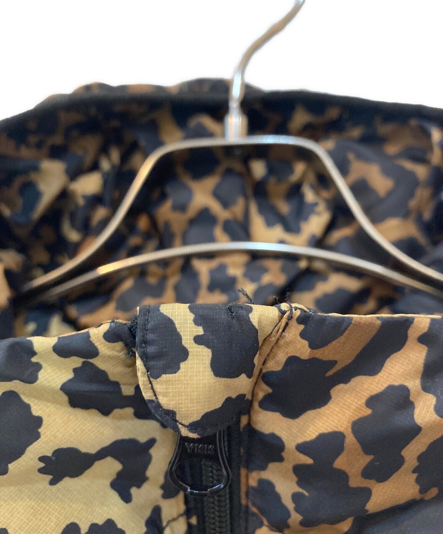 [Pre-owned] SUPREME 21FW Micro Down Half Zip Hooded Pullover