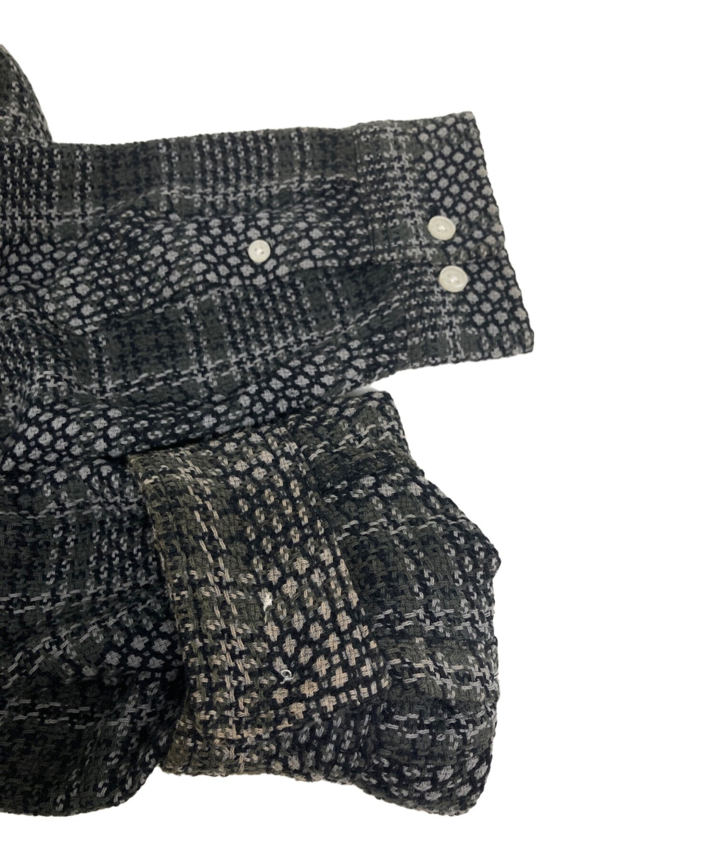 [Pre-owned] SUPREME 23SS Basket Weave Plaid Shirt