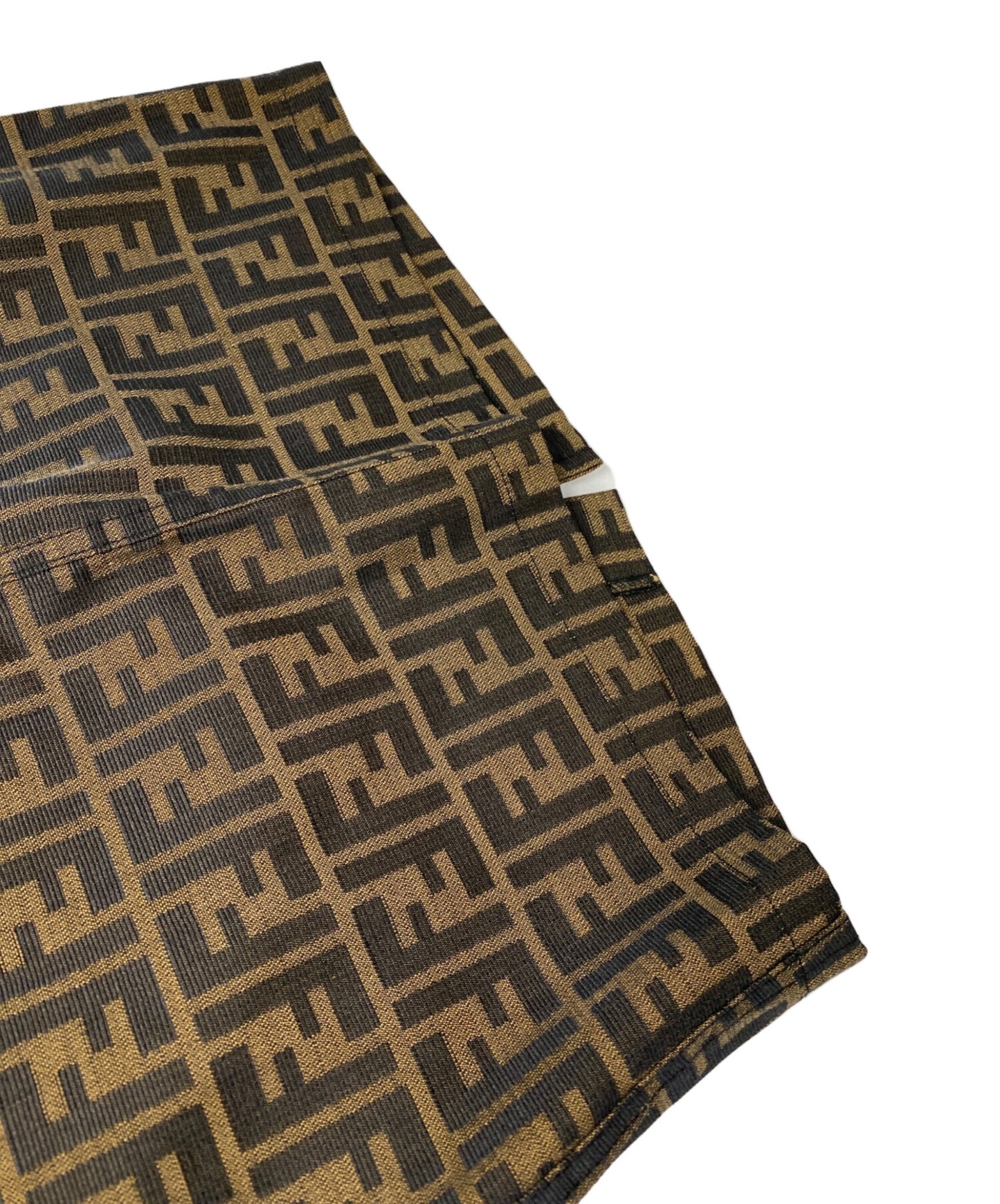 [Pre-owned] FENDI Zucca-Print Short Skirt