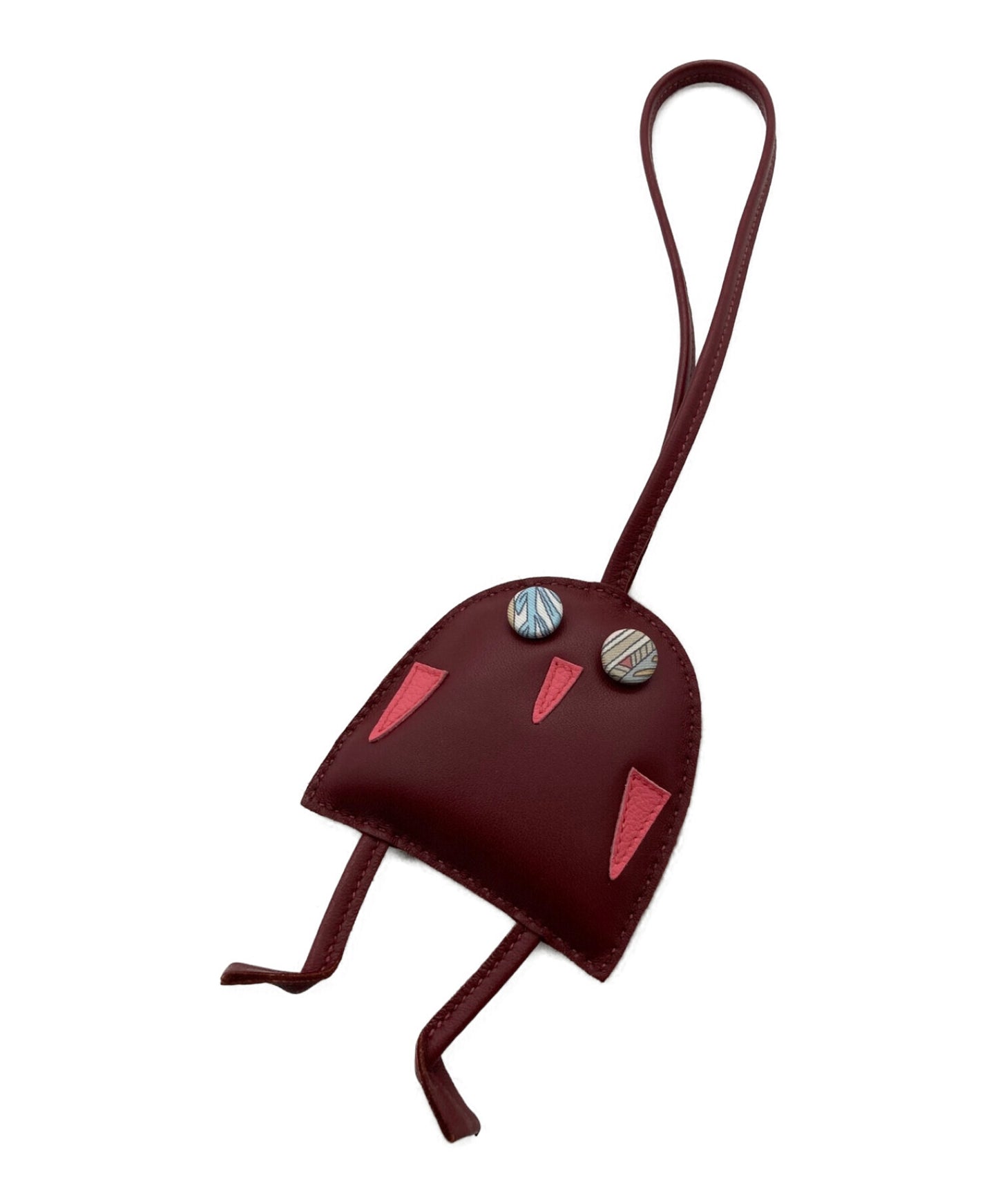 [Pre-owned] HERMES Petit H" Petite Ash Owl Charm / Bag Charm