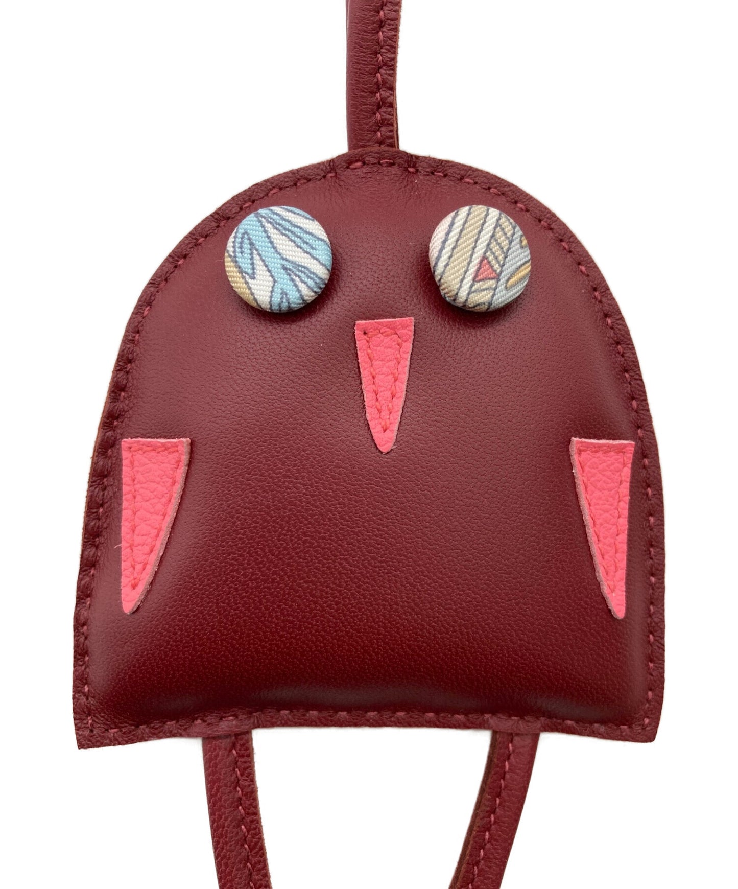 [Pre-owned] HERMES Petit H" Petite Ash Owl Charm / Bag Charm