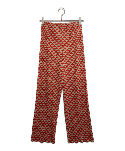 [Pre-owned] PLEATS PLEASE pleated pants with a full pattern PP82-JF543