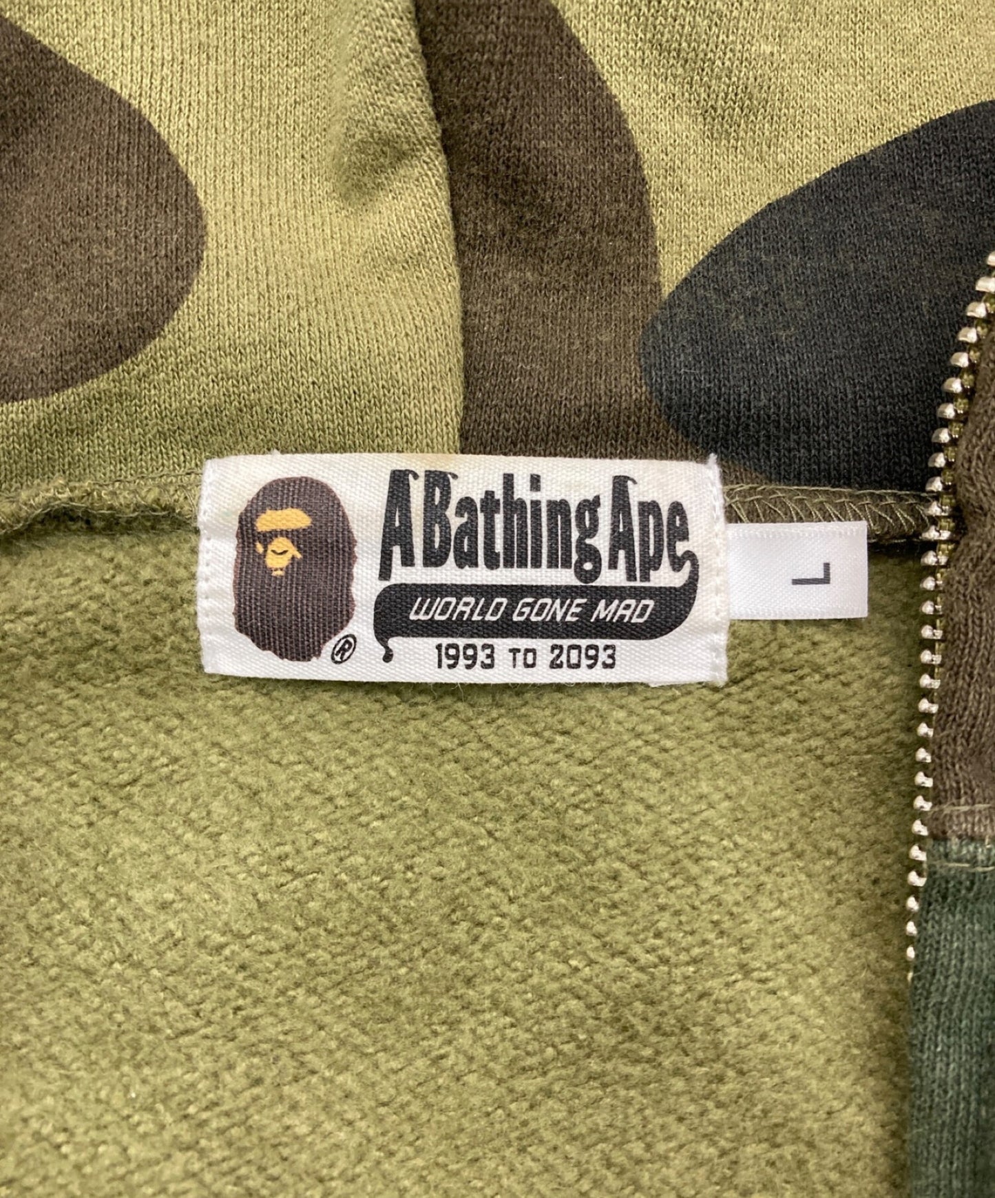 [Pre-owned] A BATHING APE Camouflage Zip Hoodie 001zpe301017x