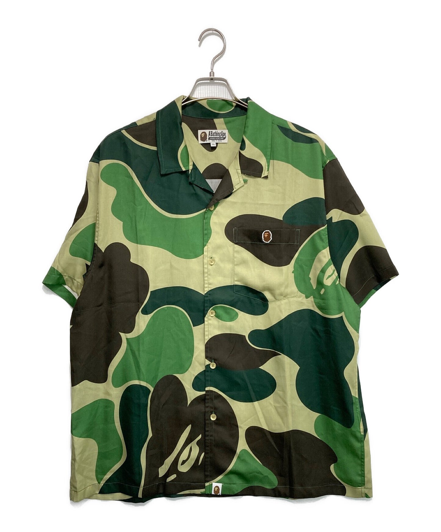 [Pre-owned] A BATHING APE ABC Camo Open Collar Shirt 001SRJ201002I