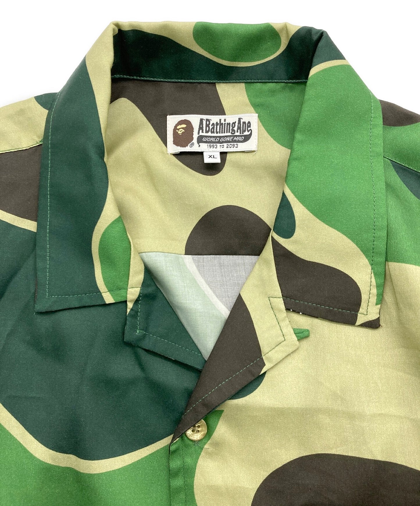 [Pre-owned] A BATHING APE ABC Camo Open Collar Shirt 001SRJ201002I