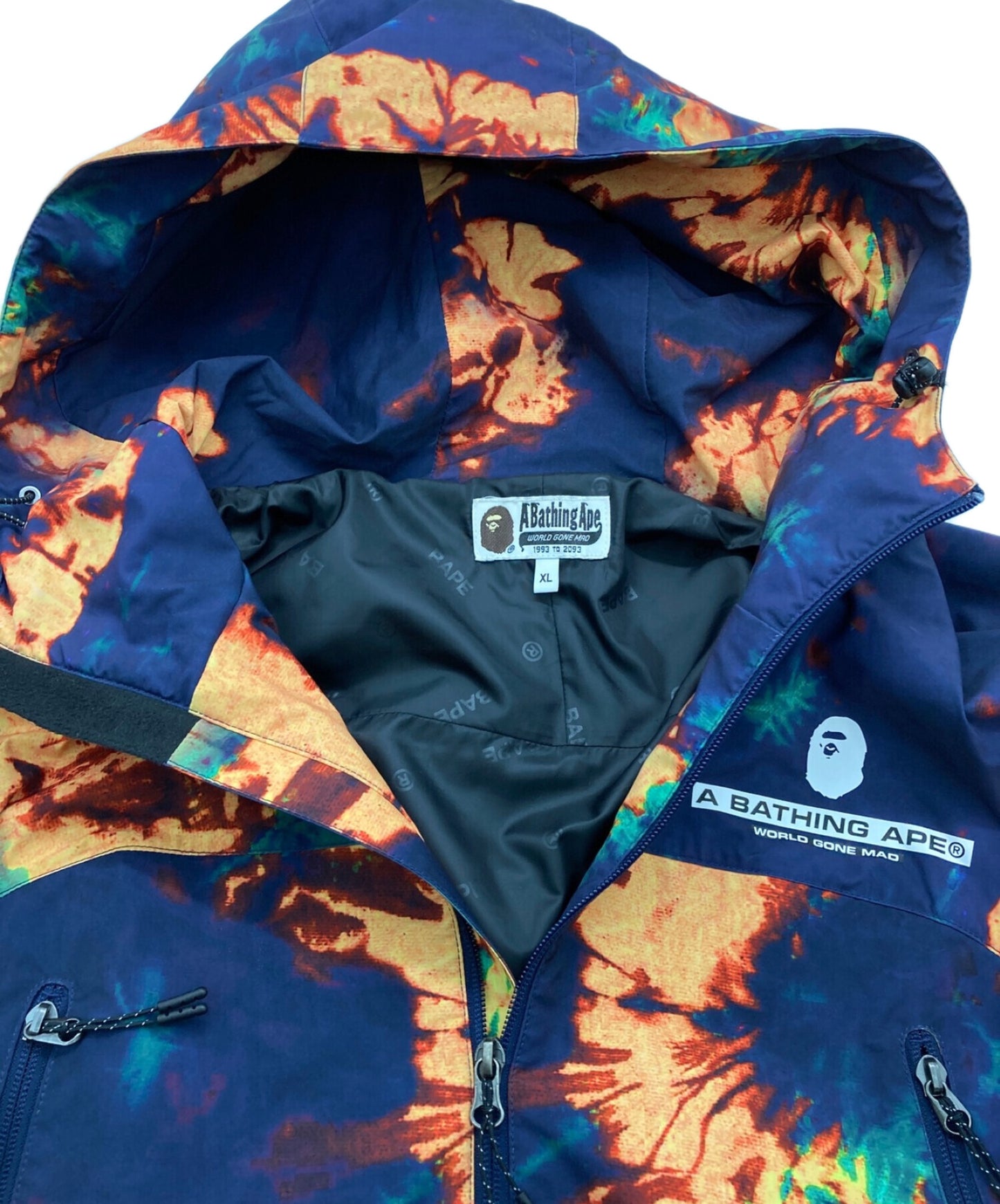 [Pre-owned] A BATHING APE TIE DYE HOODIE JACKET 001LJI301009M