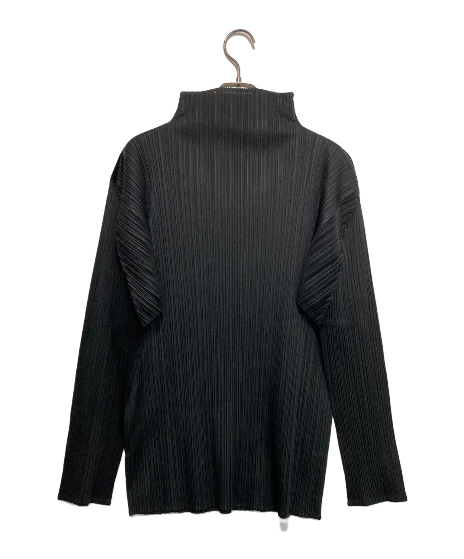 Pre-owned] ISSEY MIYAKE Long Sleeve High Neck Pleated Cut and Sewn