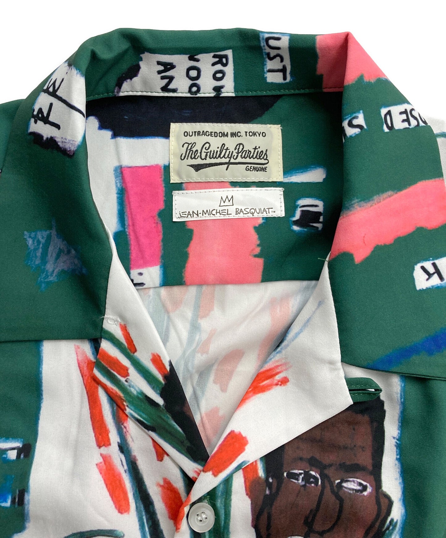 [Pre-owned] WACKO MARIA JEAN-MICHEL BASQUIAT S/S HAWAIIAN SHIRT