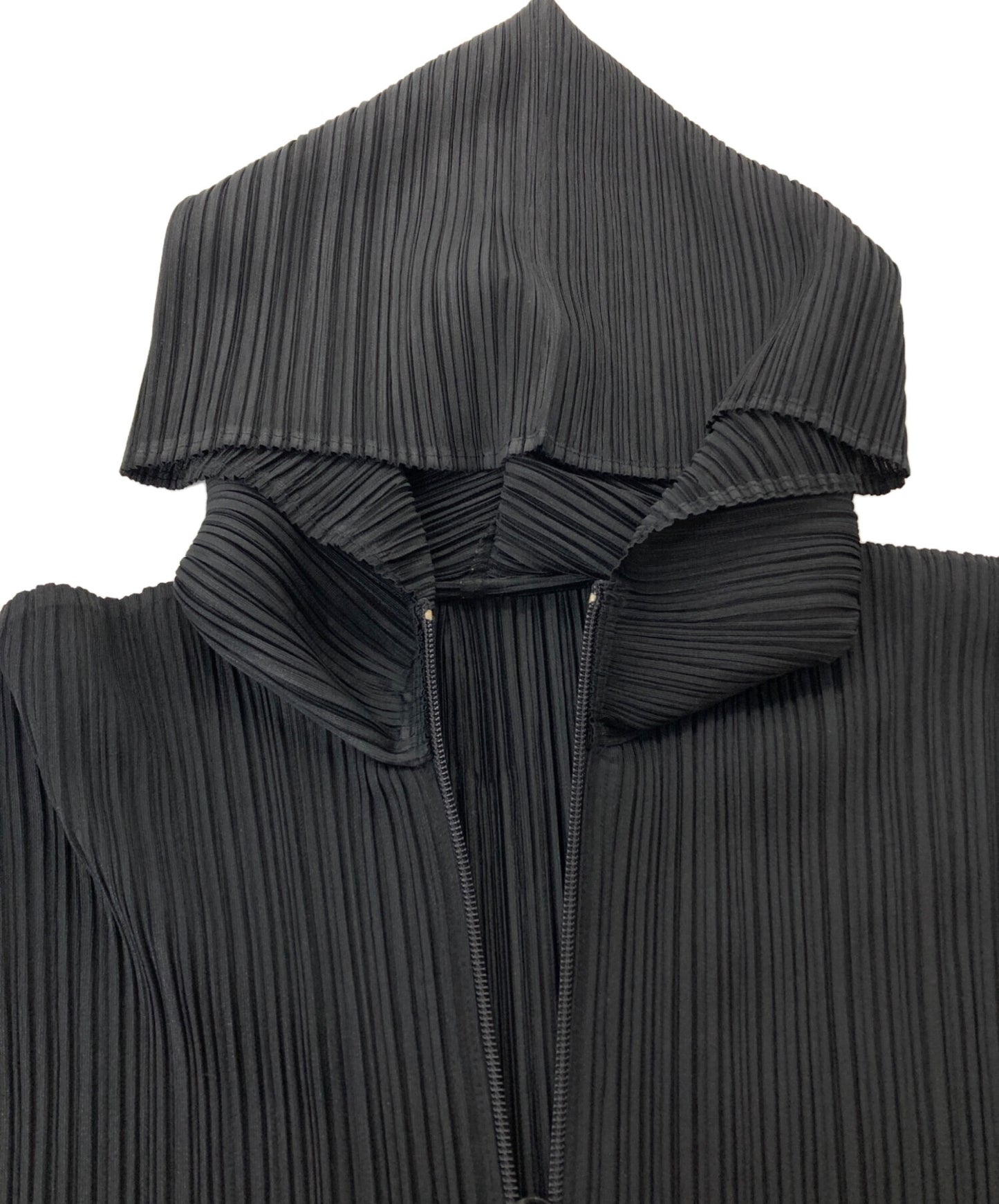 [Pre-owned] PLEATS PLEASE Hooded zip-up dress PP04-JD368