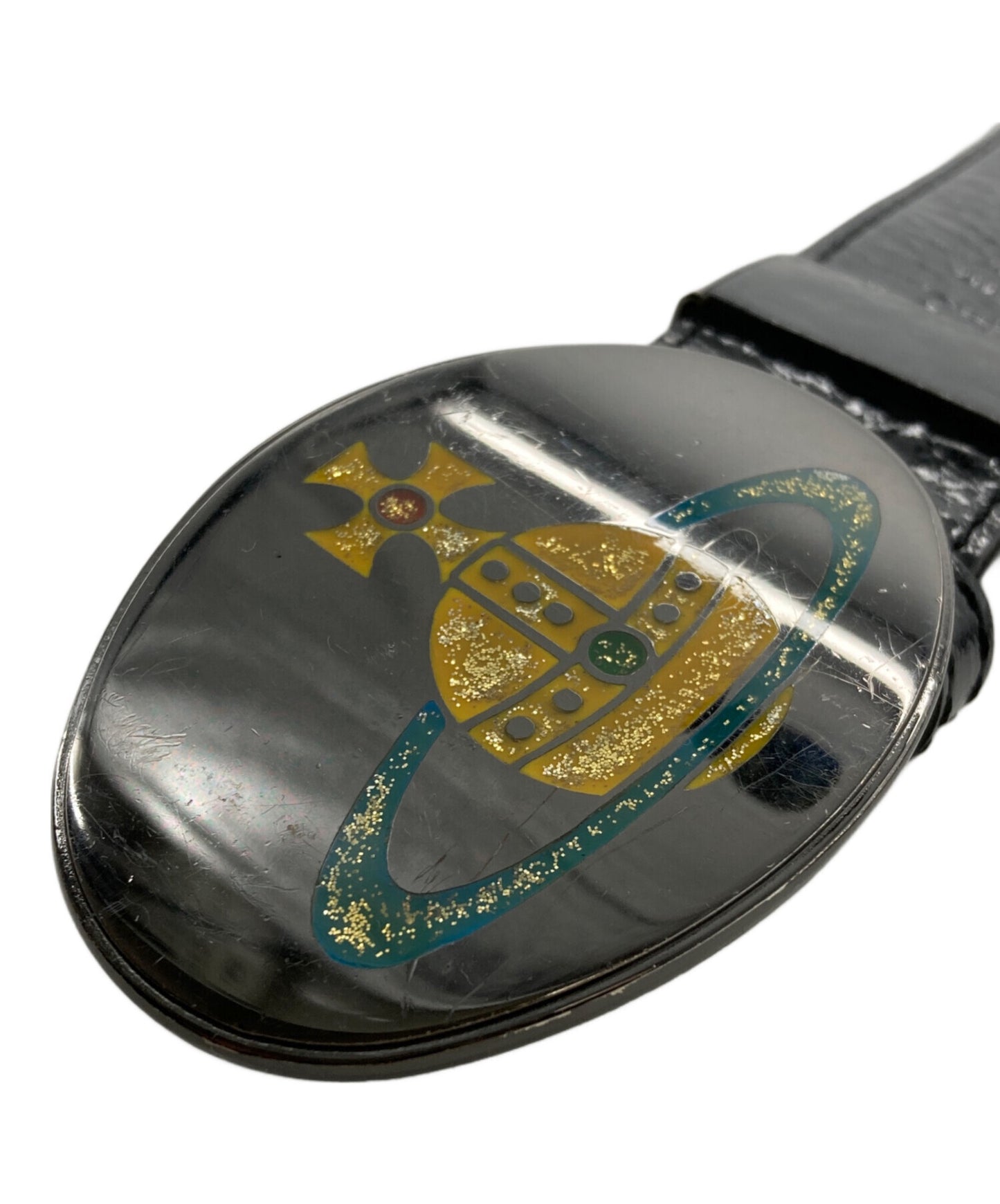 [Pre-owned] Vivienne Westwood man Orb Emblem Belt