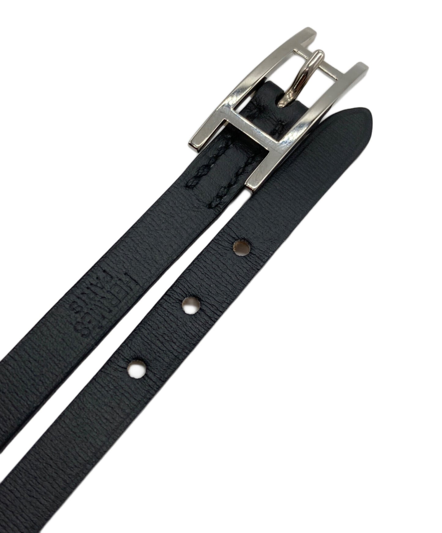 [Pre-owned] HERMES API leather bracelet